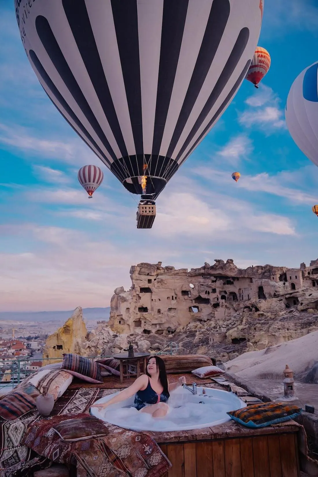 People in Seki Cave Suites