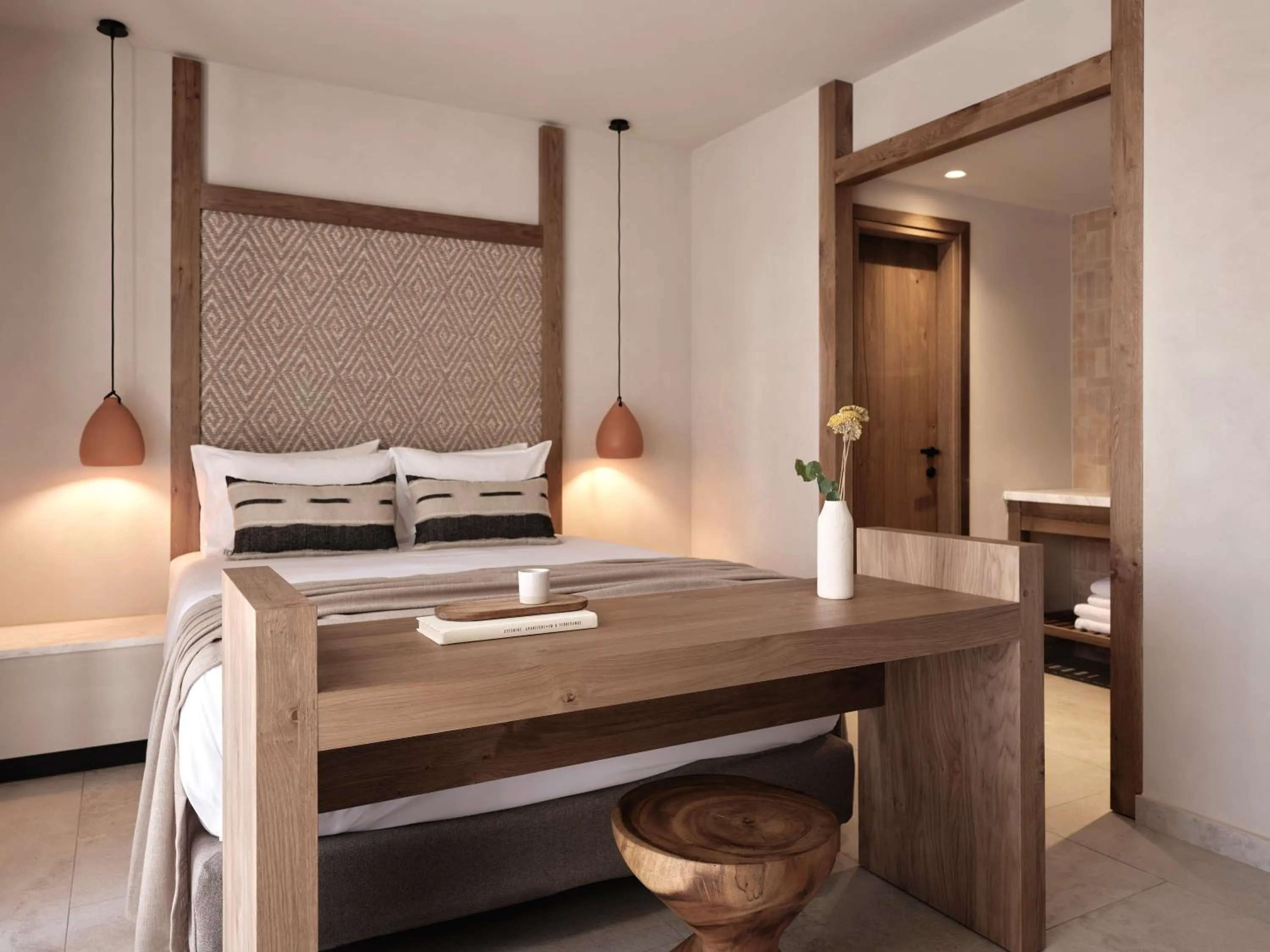 Bed in Stella Blue Seaside Resort