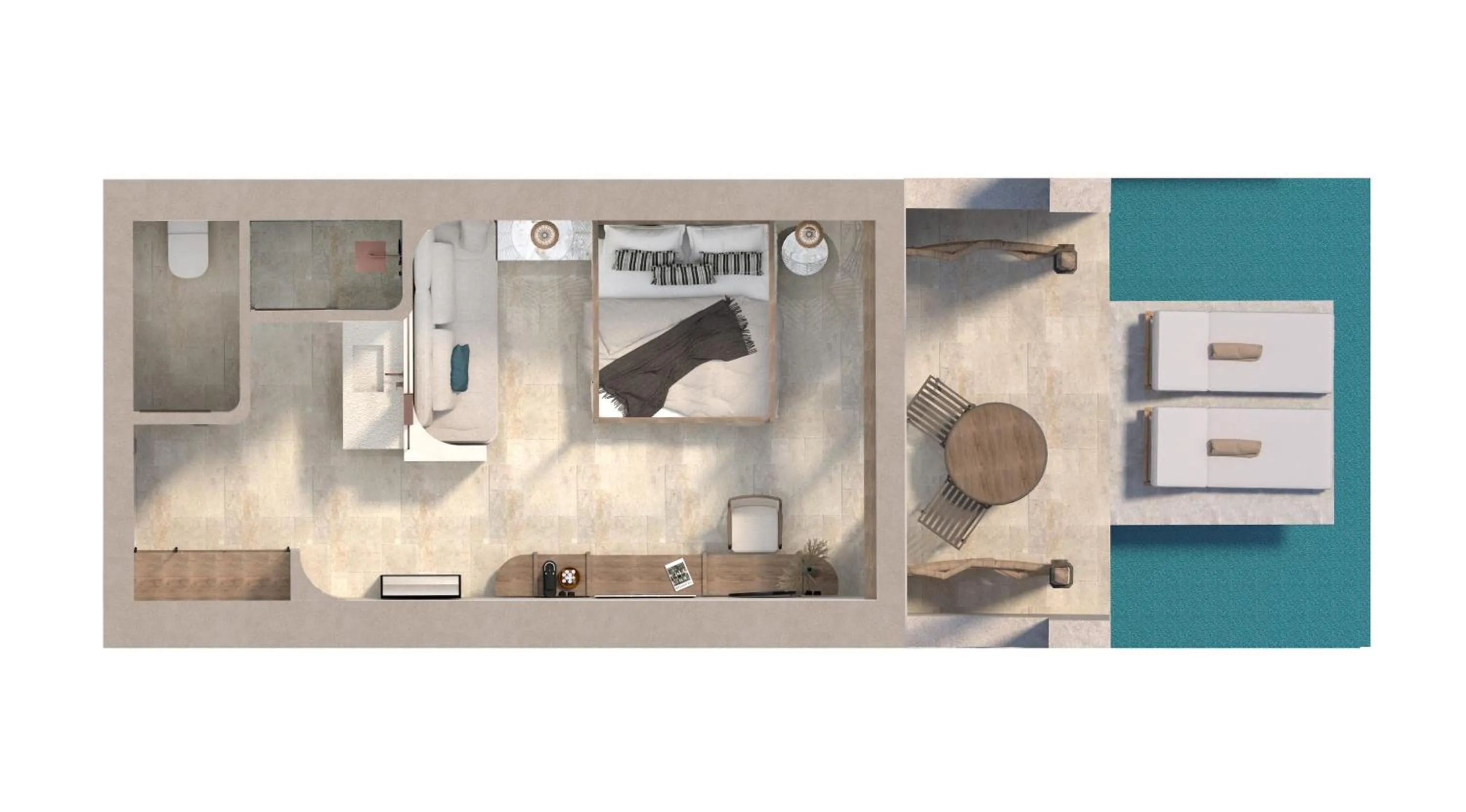 Floor plan in Stella Blue Seaside Resort
