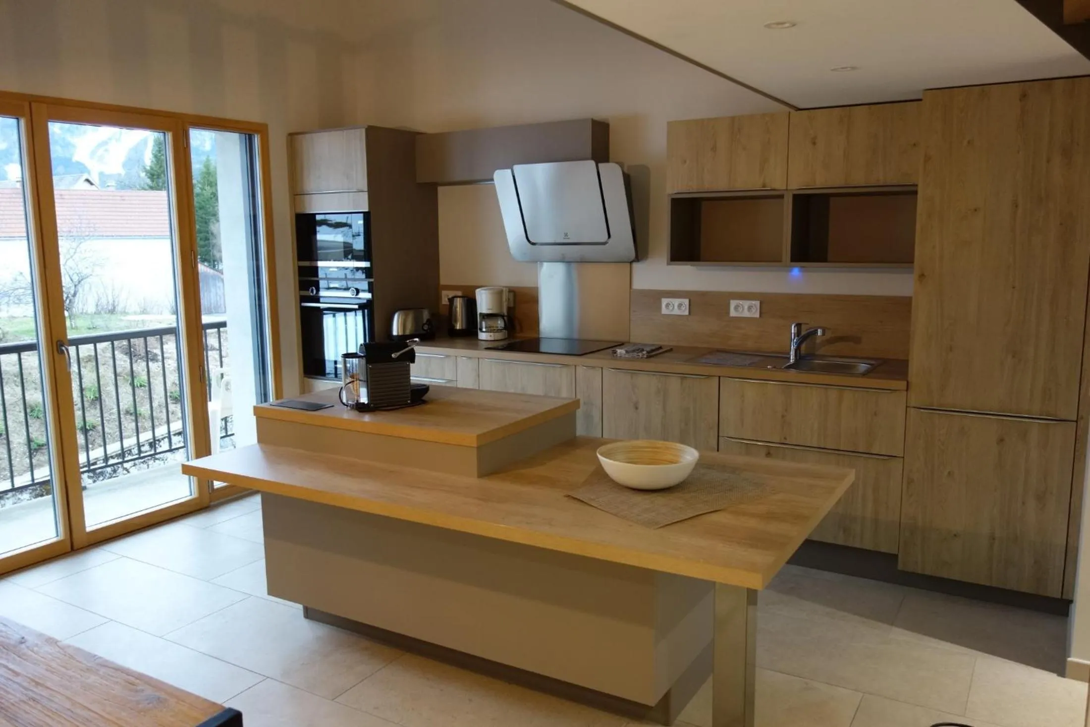 Kitchen or kitchenette in Hotel le Chalet