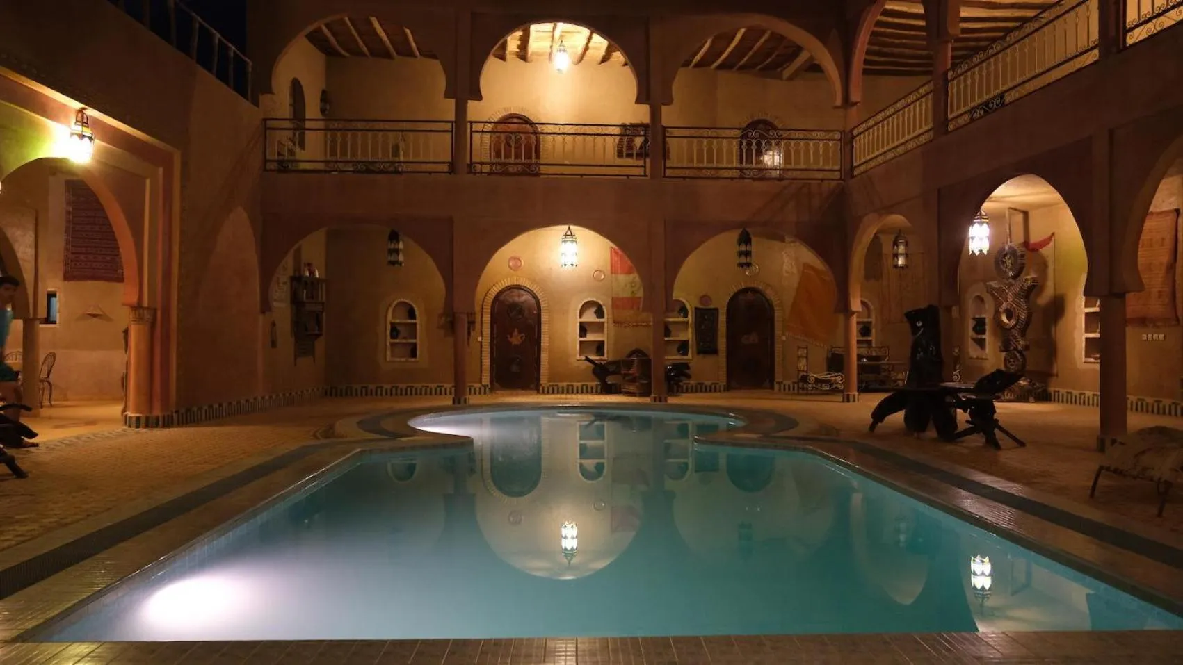 Pool view in Maison Merzouga Guest House