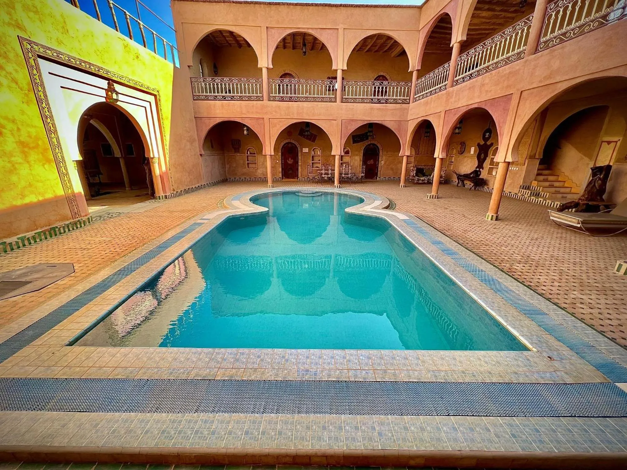 Pool view in Maison Merzouga Guest House
