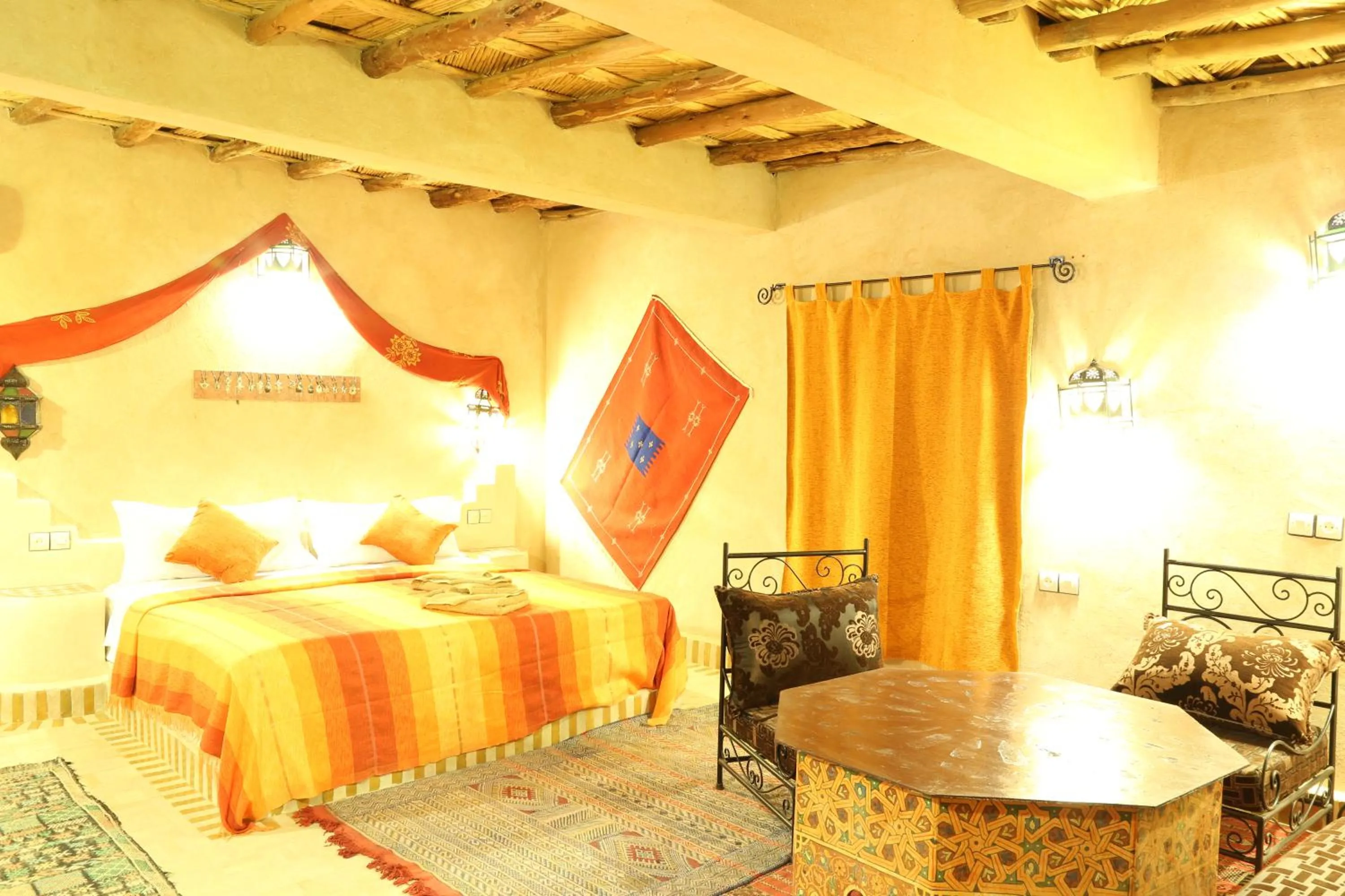 Bed in Maison Merzouga Guest House