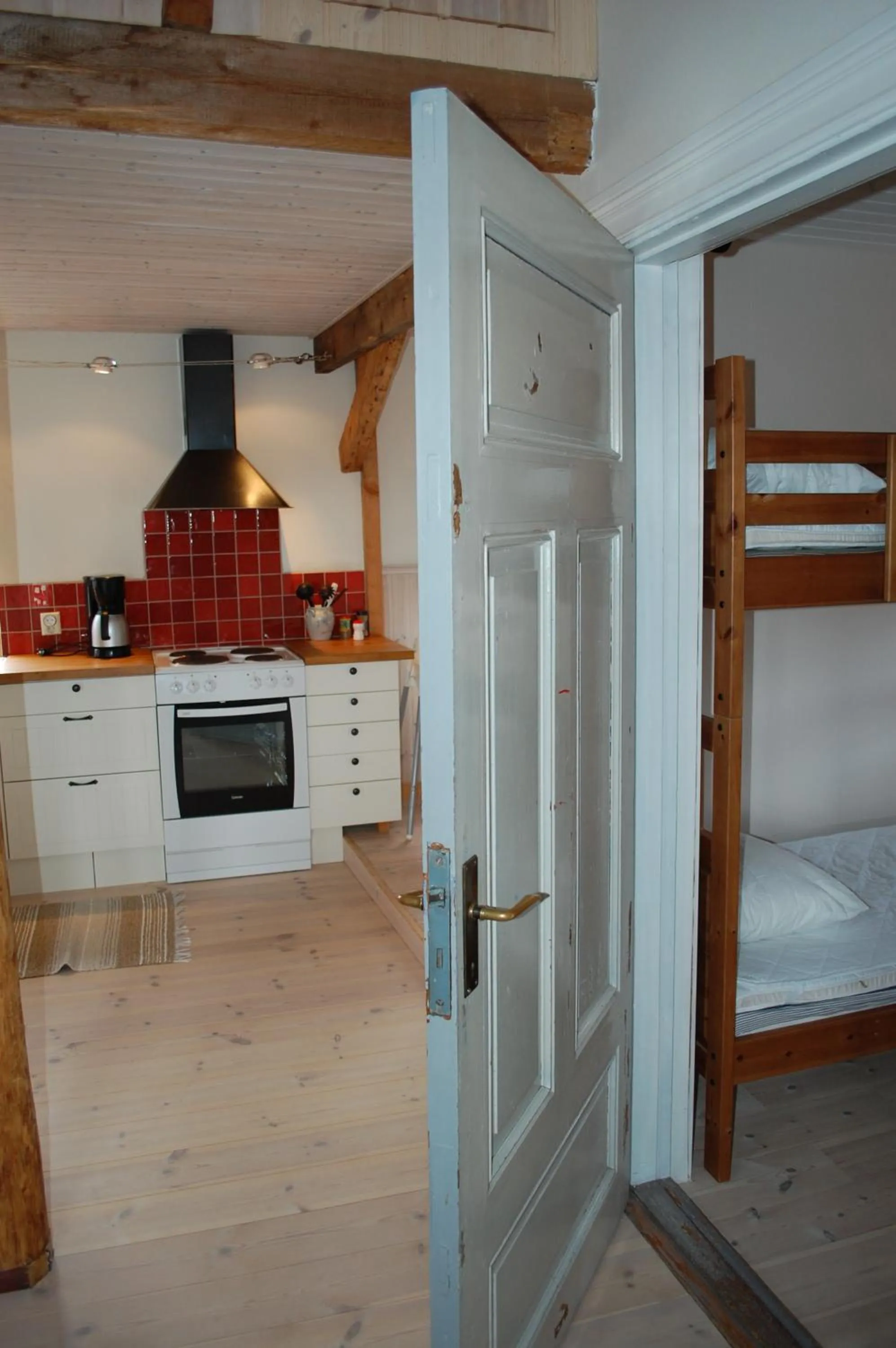 kitchen, Bed in Backlund Boende i Dalarna