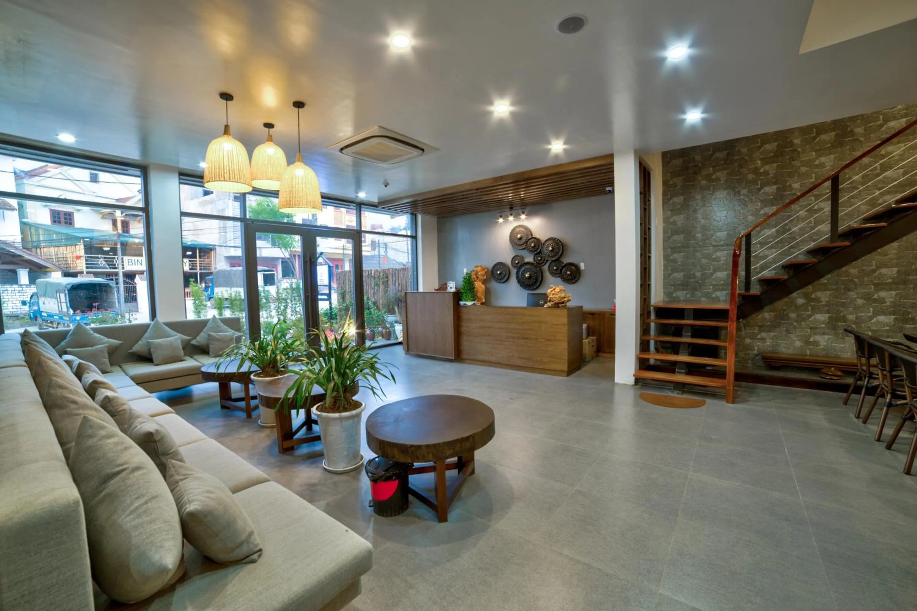 Lobby or reception in Lustig Hostel