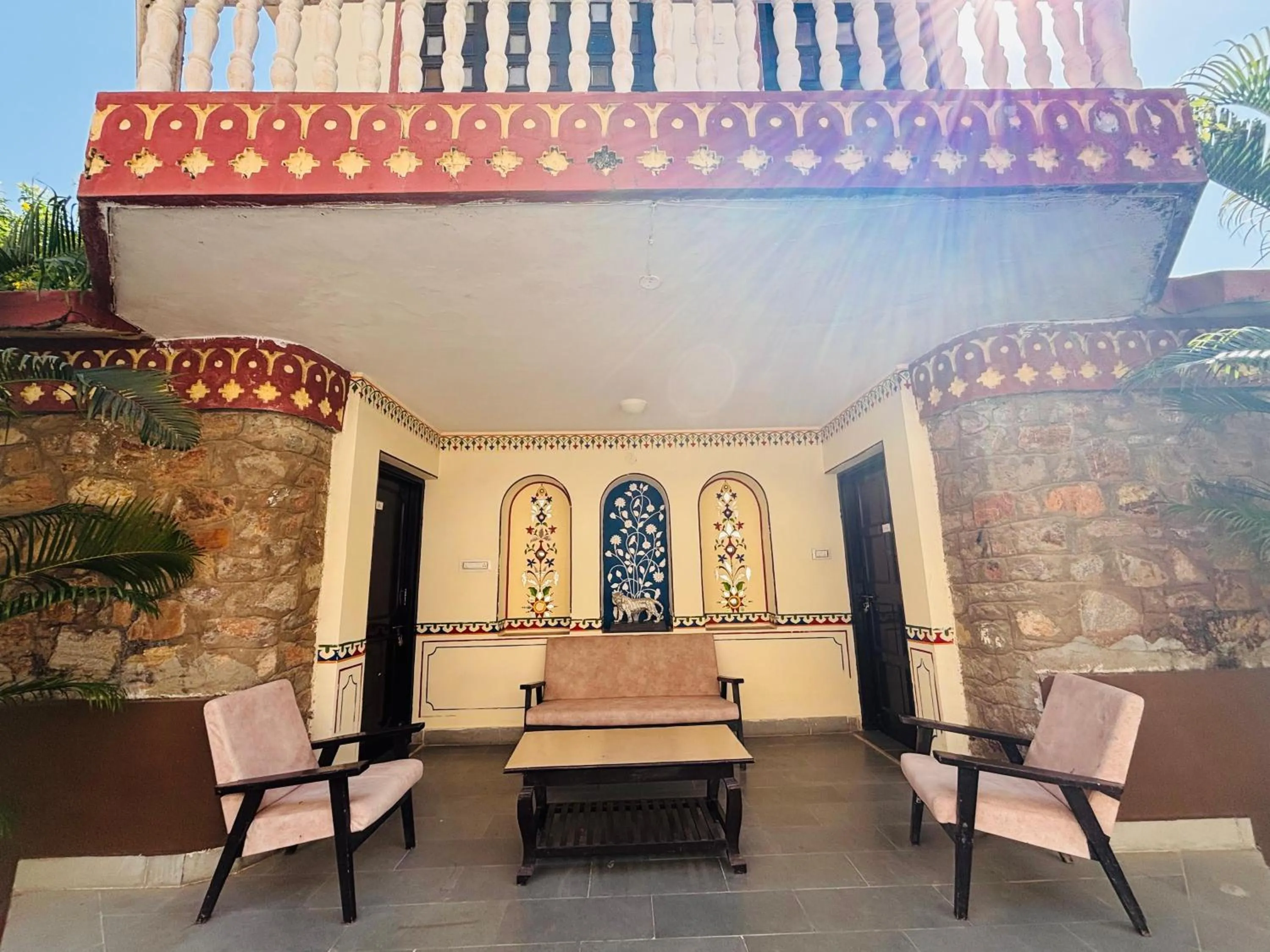 Patio in Sajjan Bagh Resort
