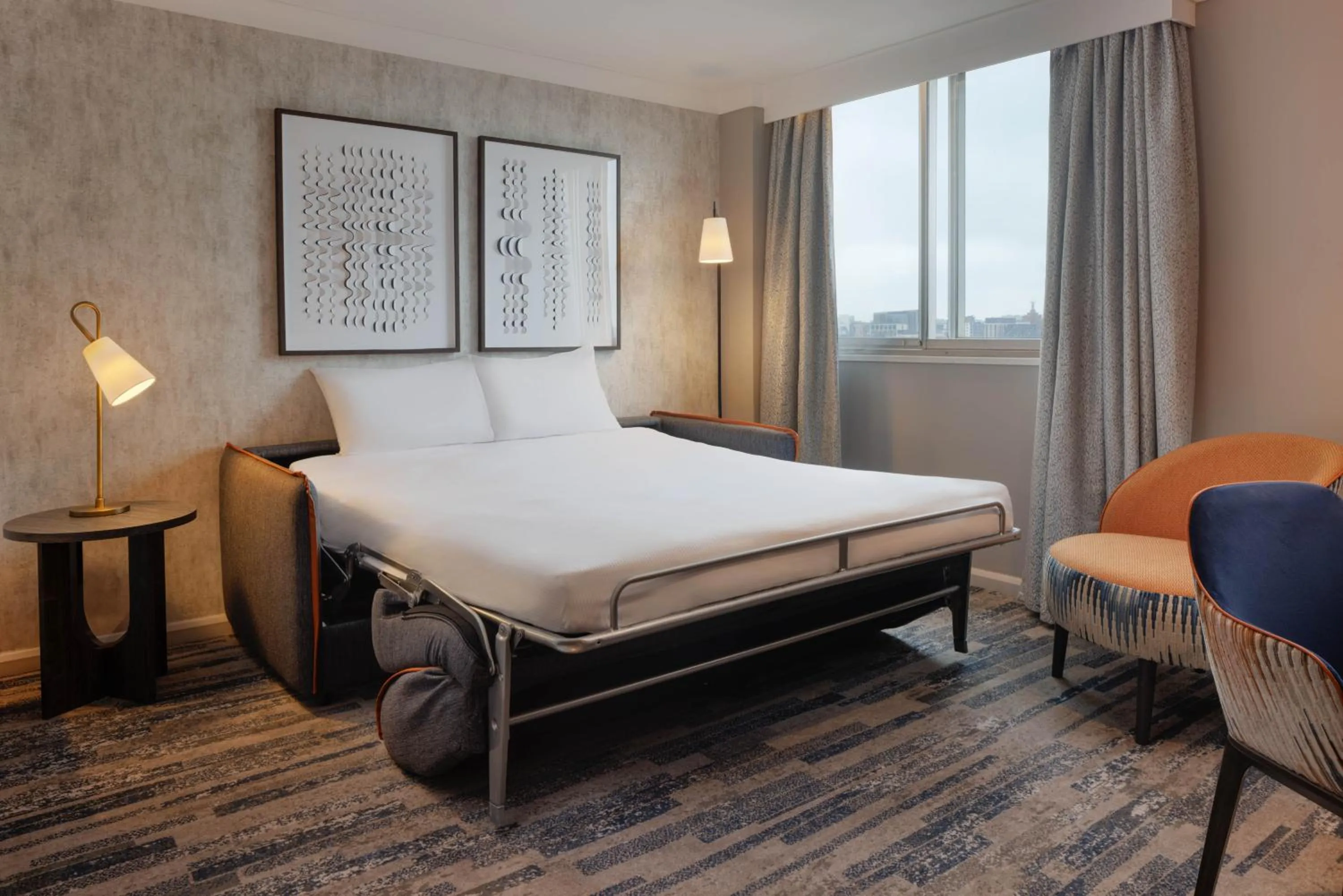 Bedroom, Bed in Hilton Leeds City