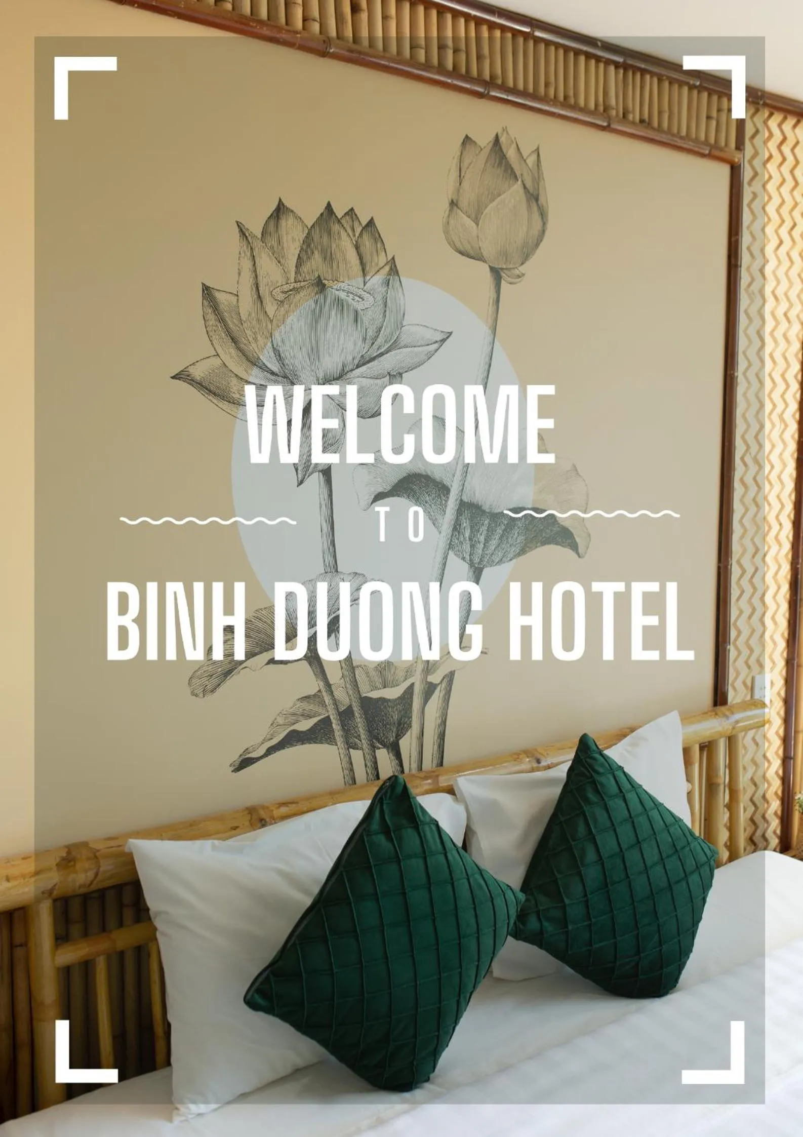 Property logo or sign, Bed in Binh Duong Resident Hotel