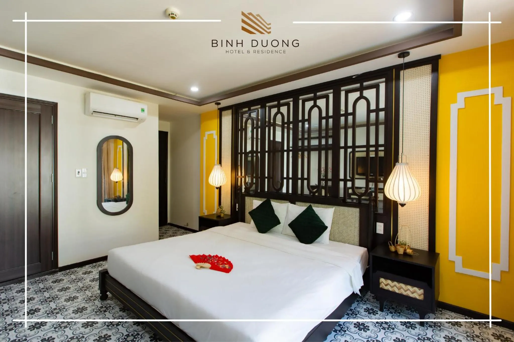 Photo of the whole room, Bed in Binh Duong Resident Hotel
