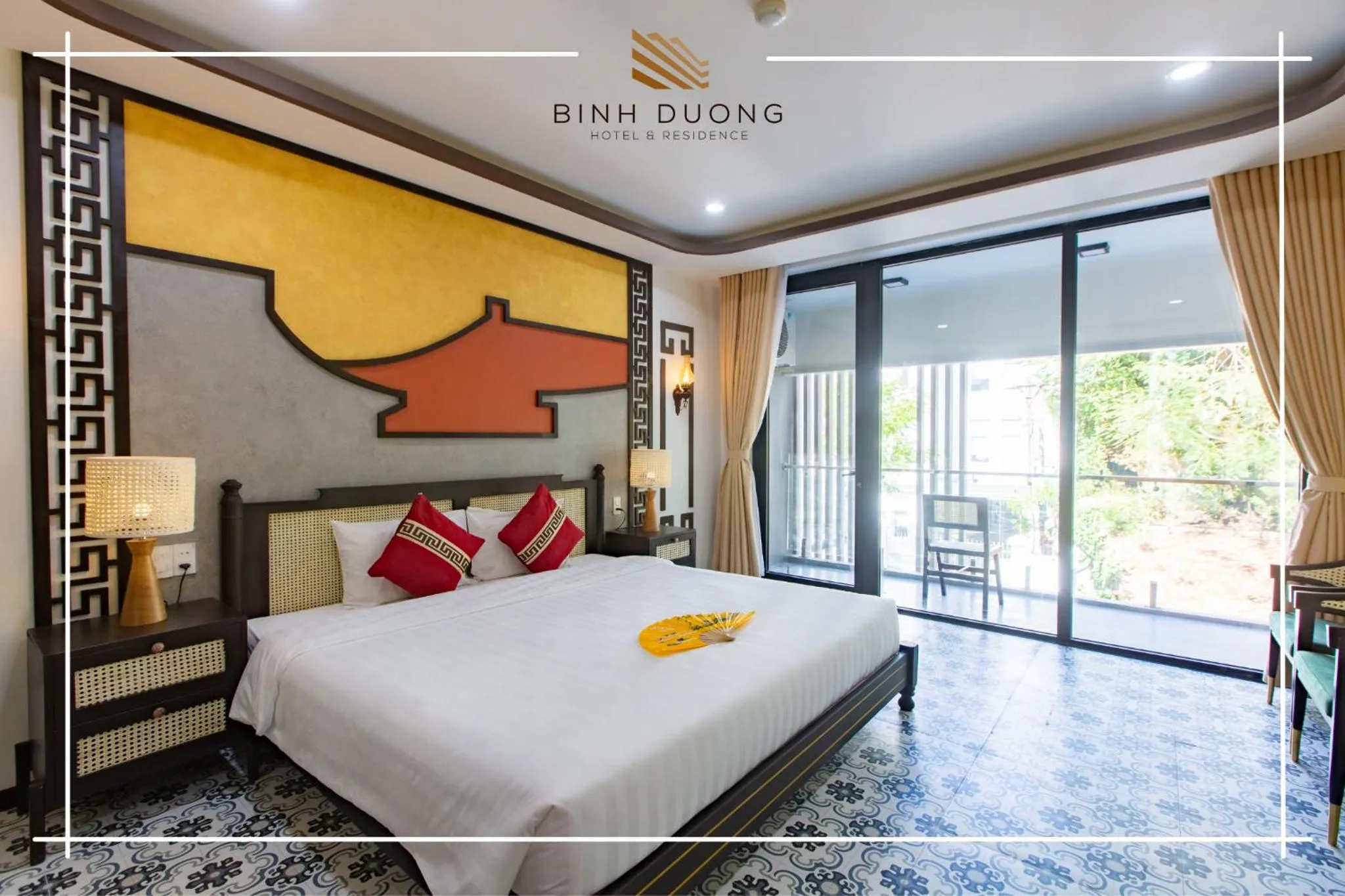 Bed in Binh Duong Resident Hotel