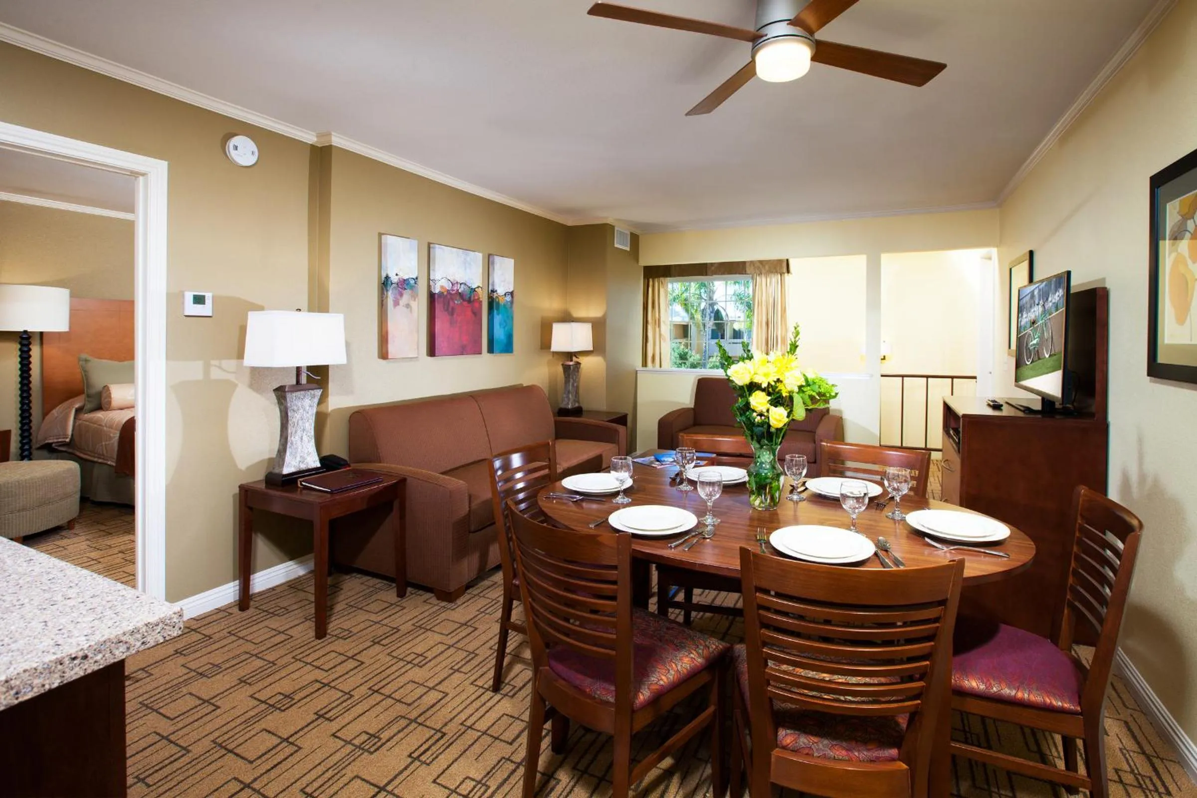 Living room in Winners Circle Resort