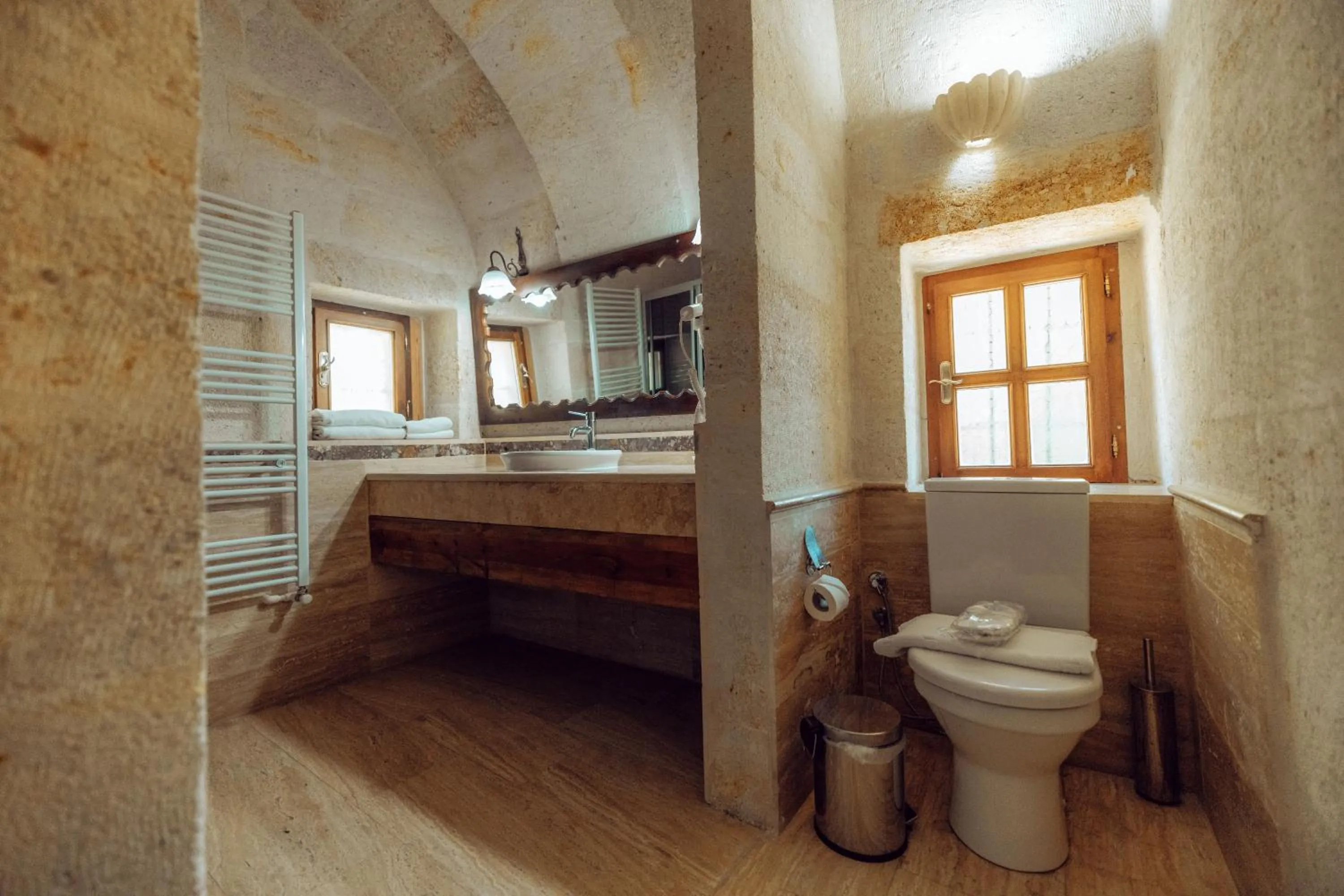 Toilet in Melis Cave Hotel