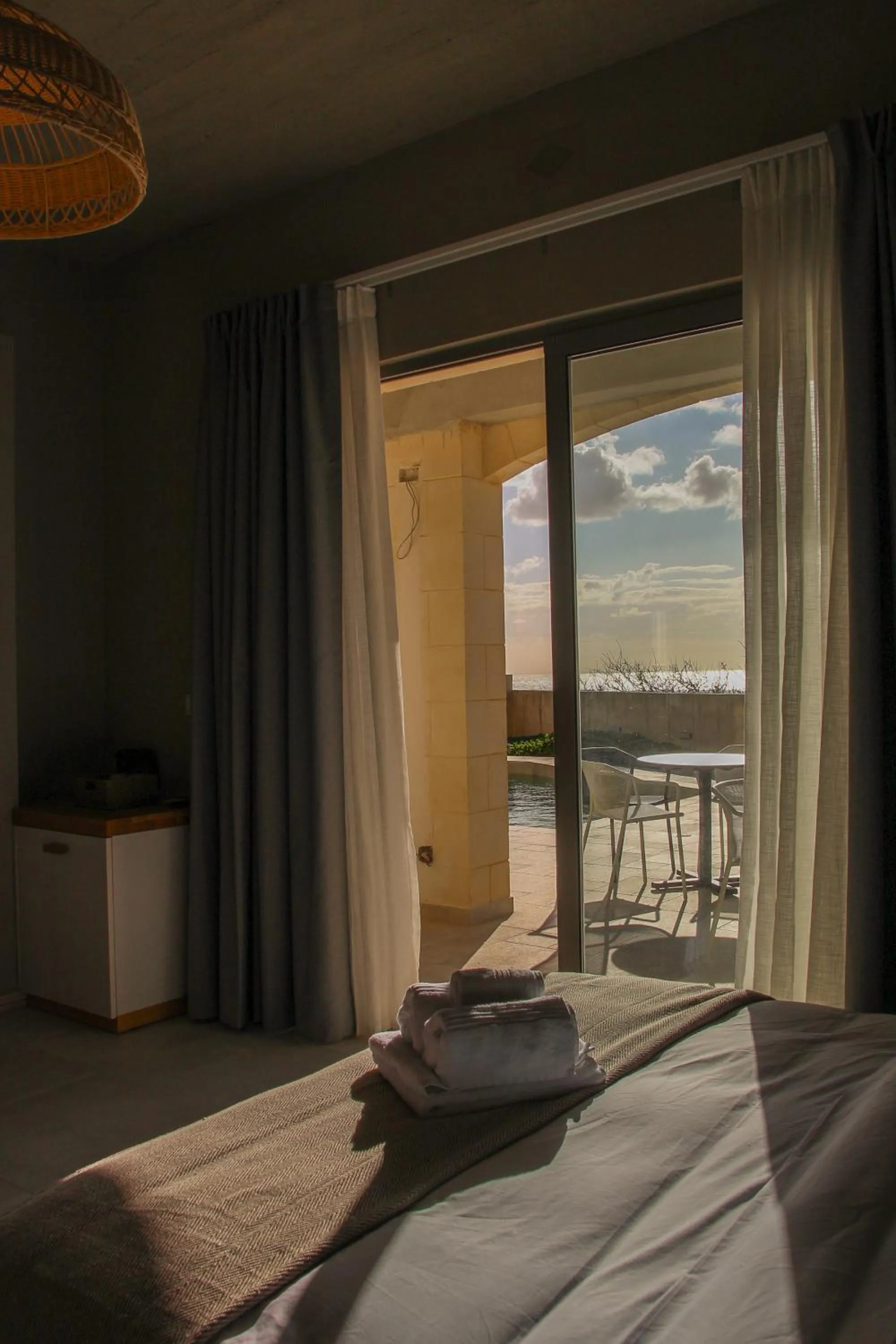 Patio, Bed in Villa dei Venti