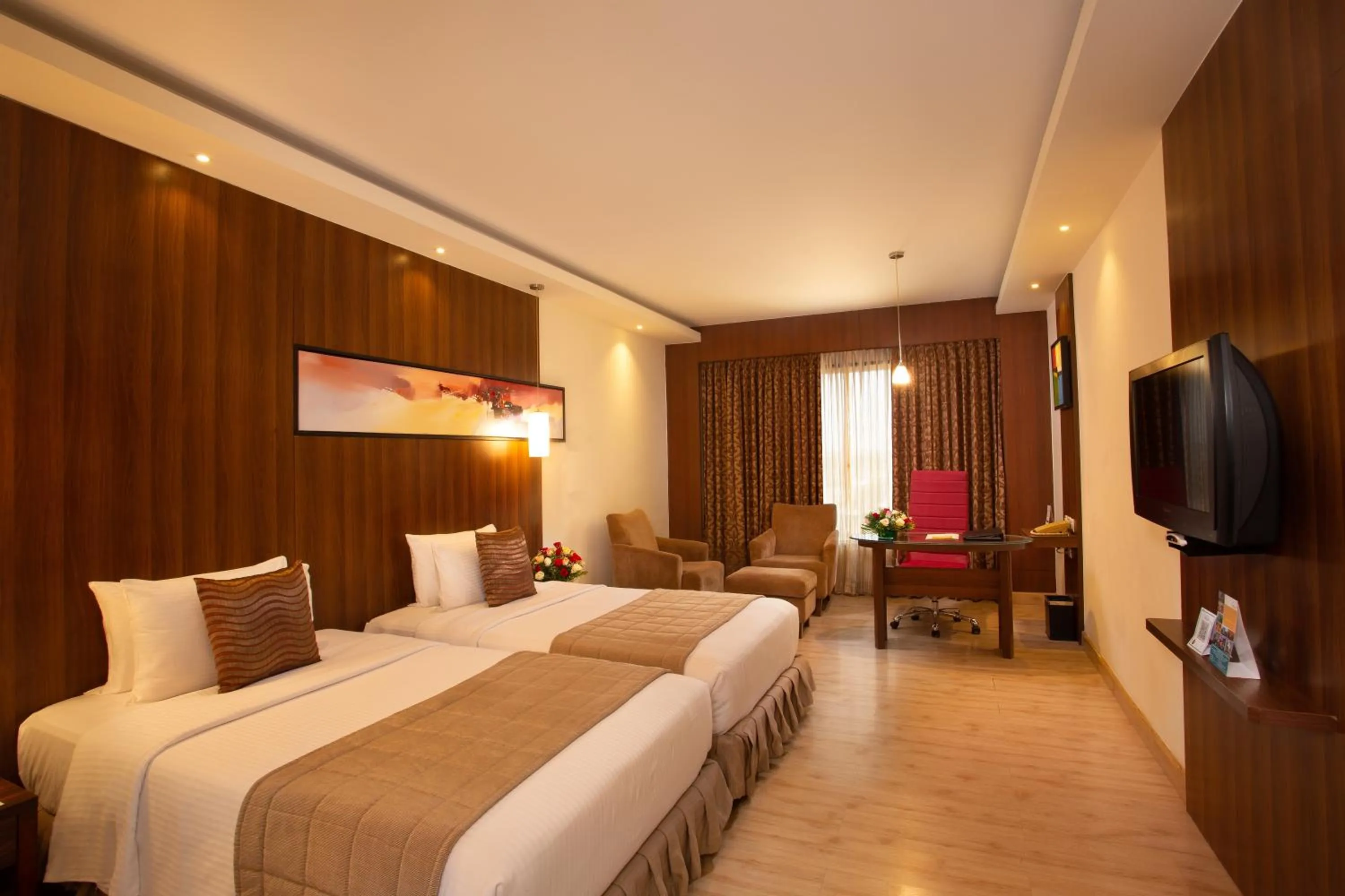 Photo of the whole room, Bed in Gokulam Park Coimbatore