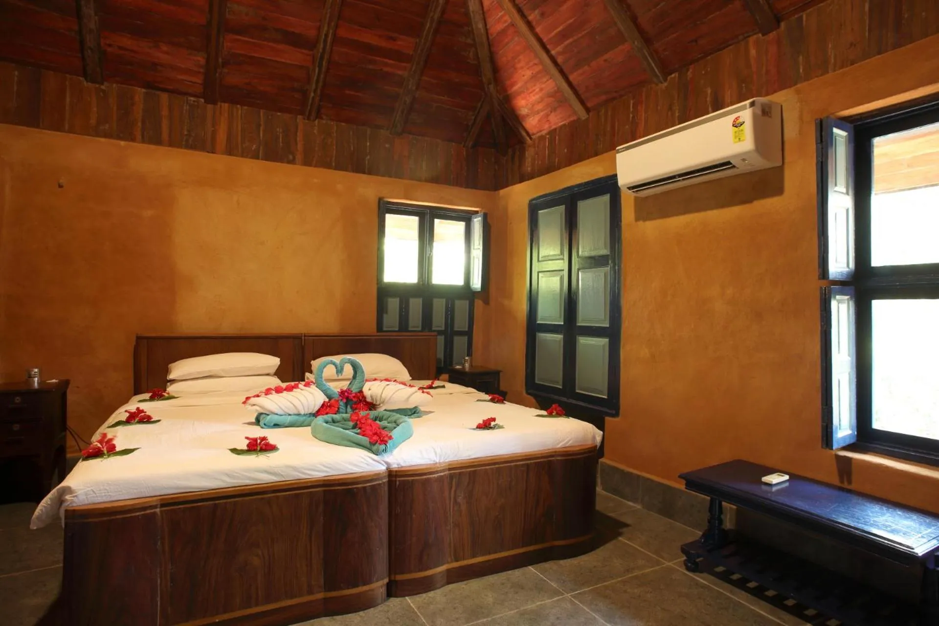 Bedroom, Bed in The Dune Eco Village and Spa - Pondicherry