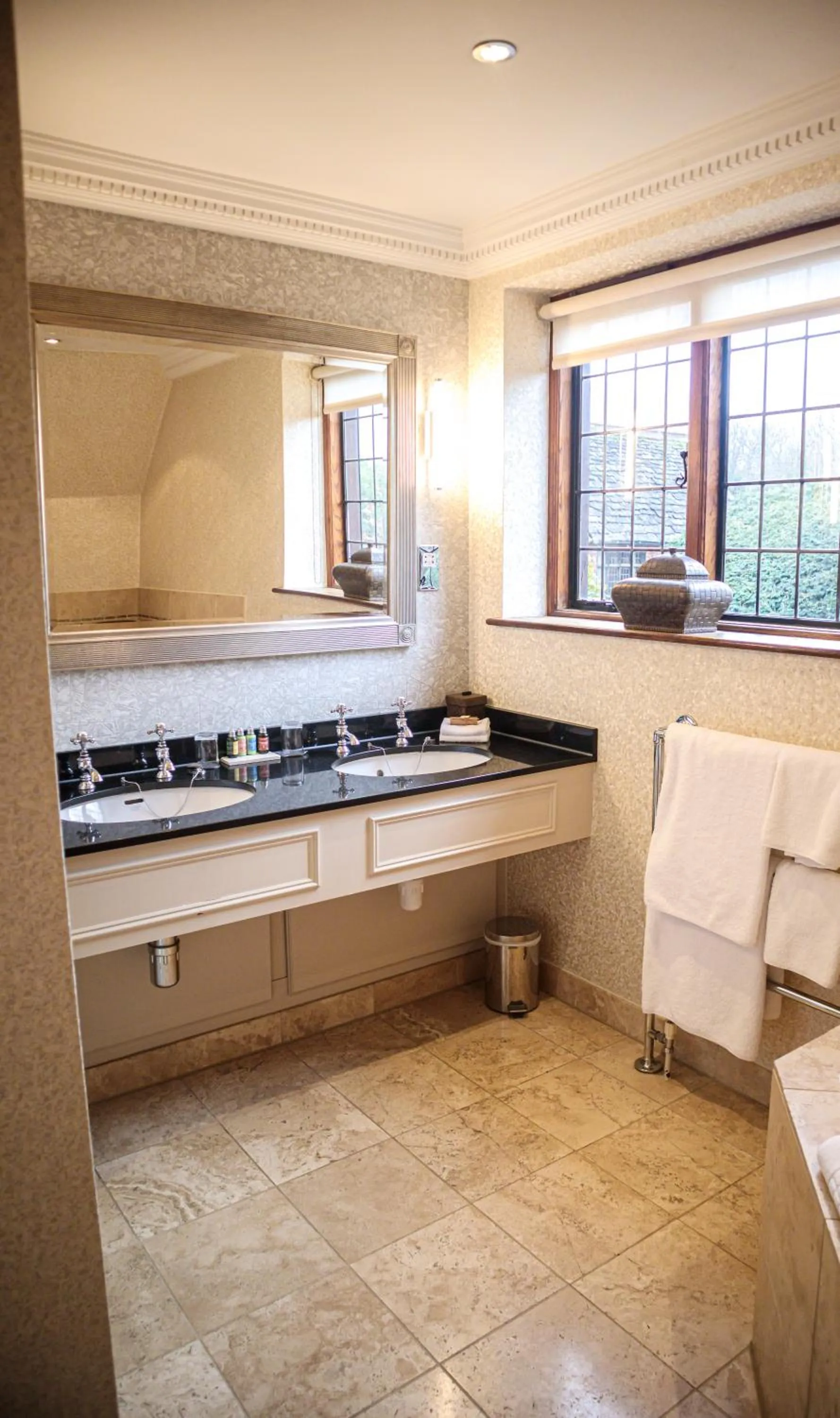 Bathroom in Langshott Manor - Luxury Hotel Gatwick