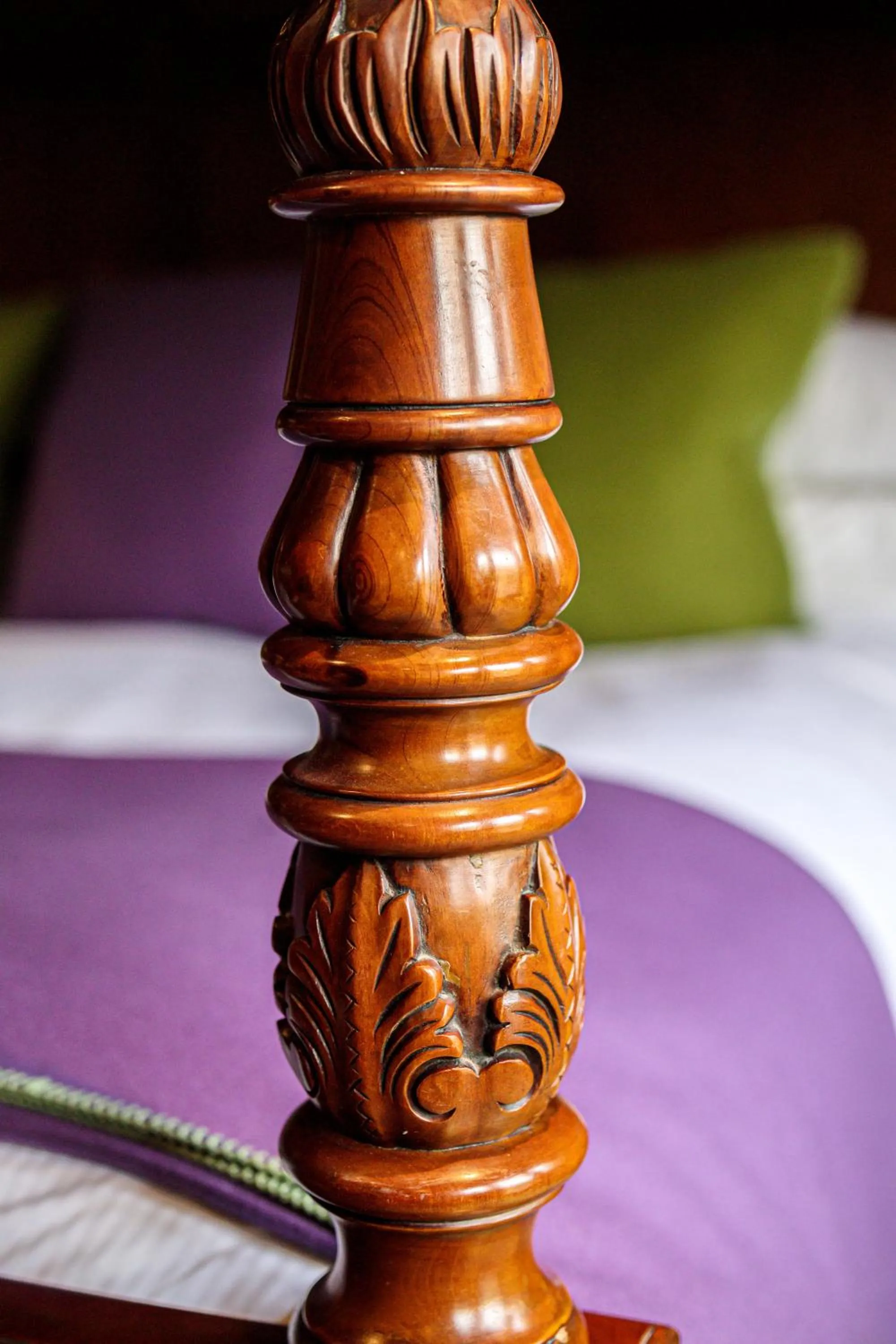 Decorative detail, Bed in Langshott Manor - Luxury Hotel Gatwick