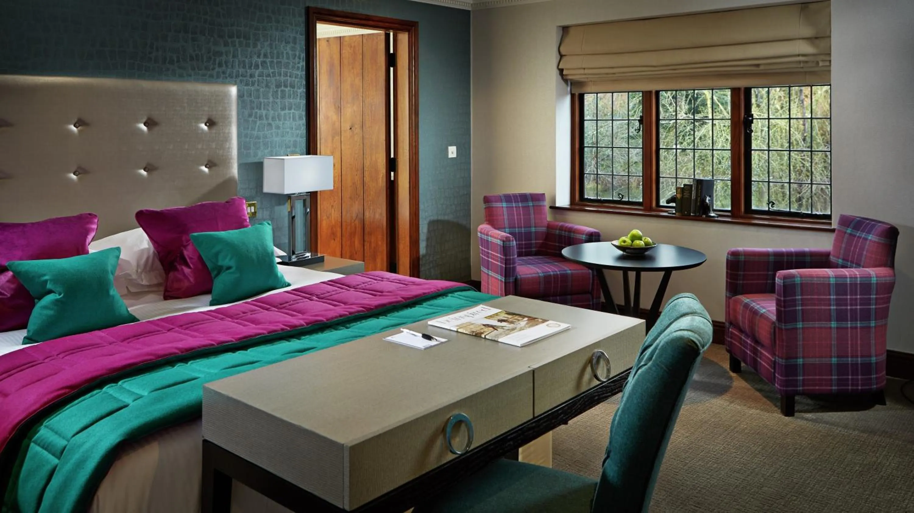 Bedroom, Bed in Langshott Manor - Luxury Hotel Gatwick