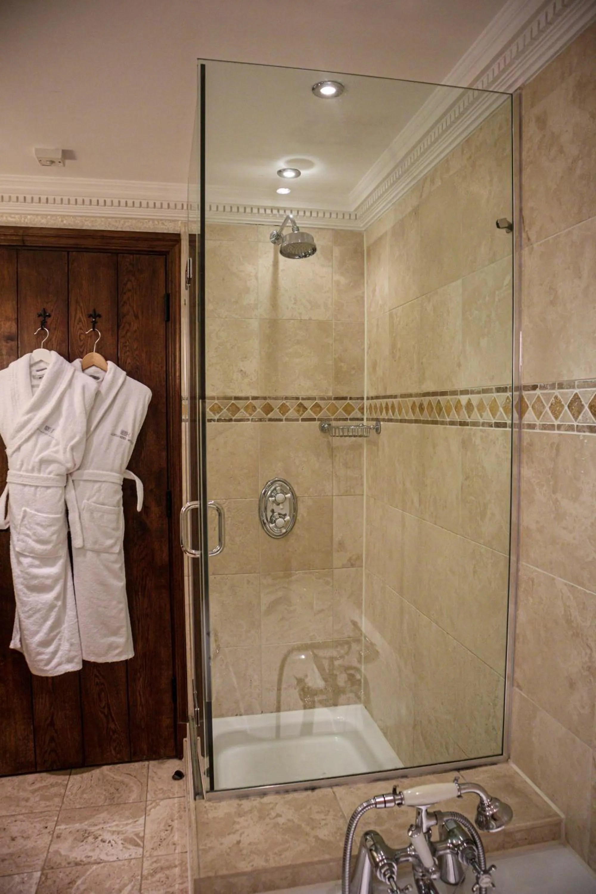 Shower in Langshott Manor - Luxury Hotel Gatwick