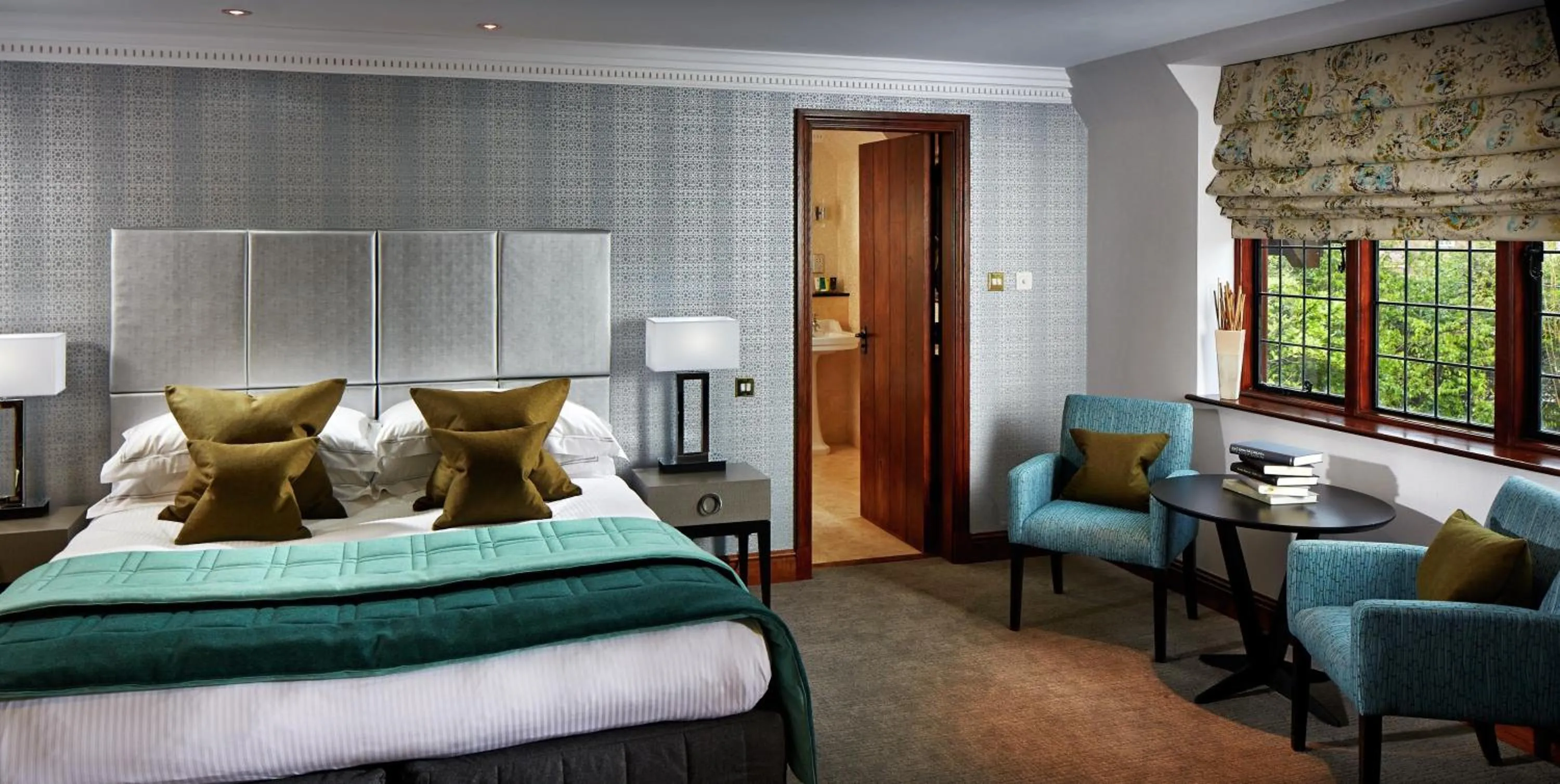 Bedroom, Bed in Langshott Manor - Luxury Hotel Gatwick