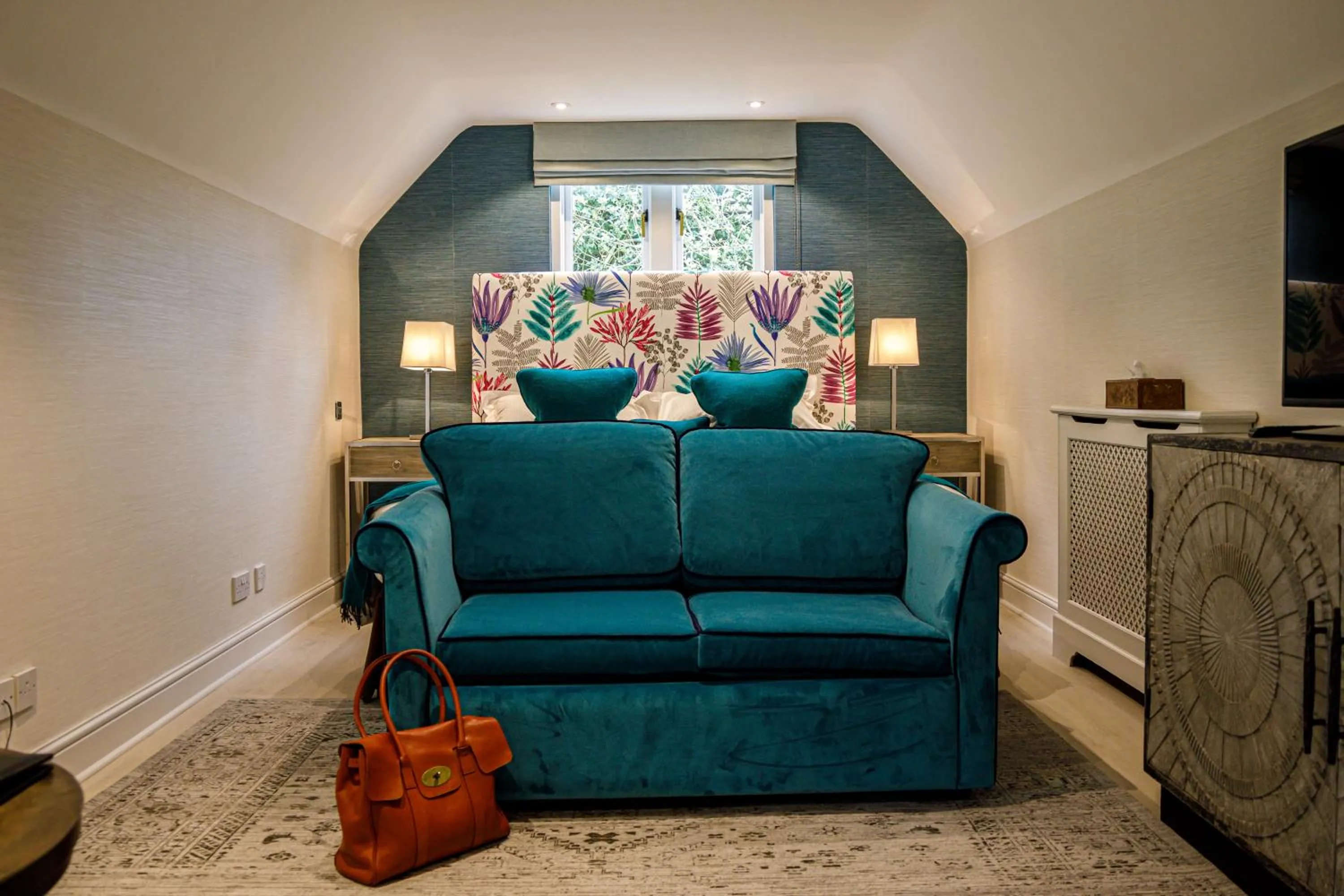 Seating area in Langshott Manor - Luxury Hotel Gatwick