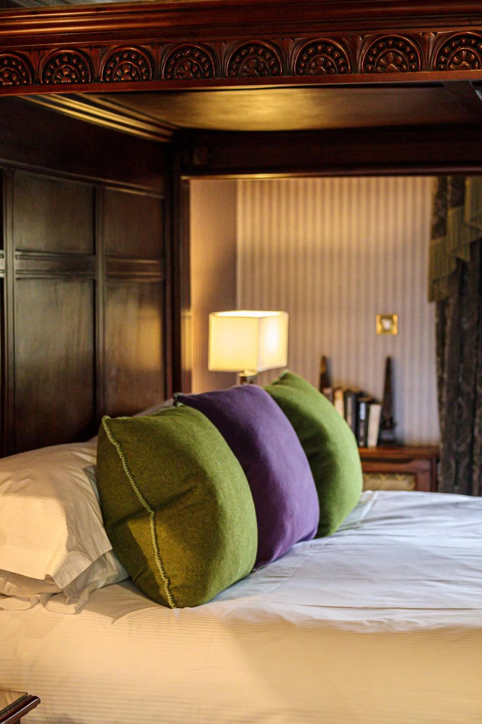 Bed in Langshott Manor - Luxury Hotel Gatwick