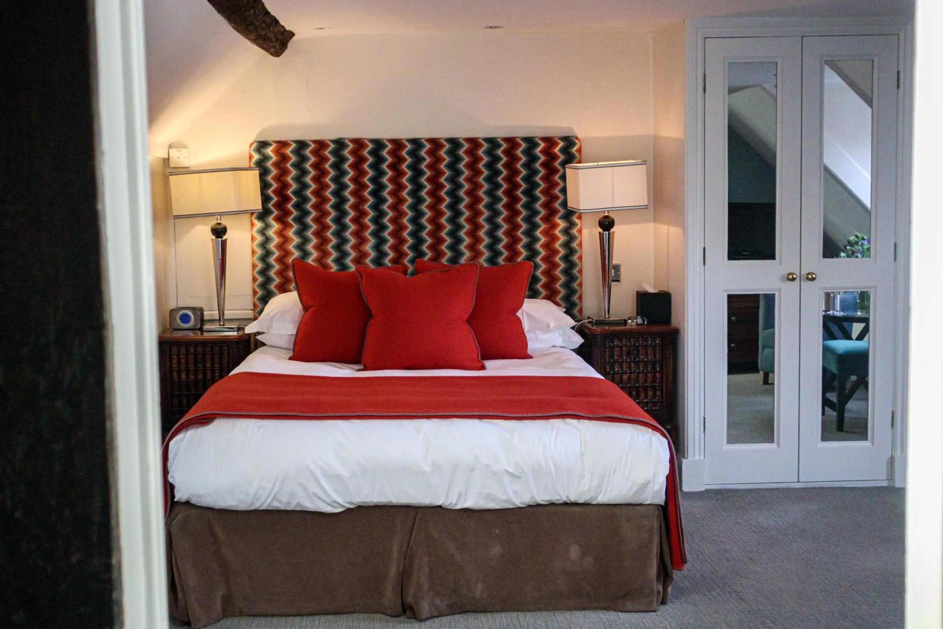 Bed in Langshott Manor - Luxury Hotel Gatwick