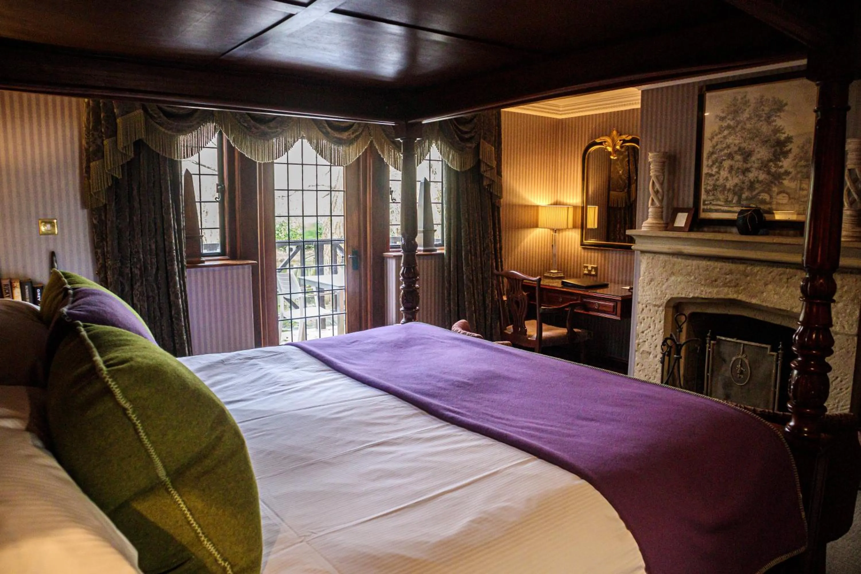 Bedroom, Bed in Langshott Manor - Luxury Hotel Gatwick