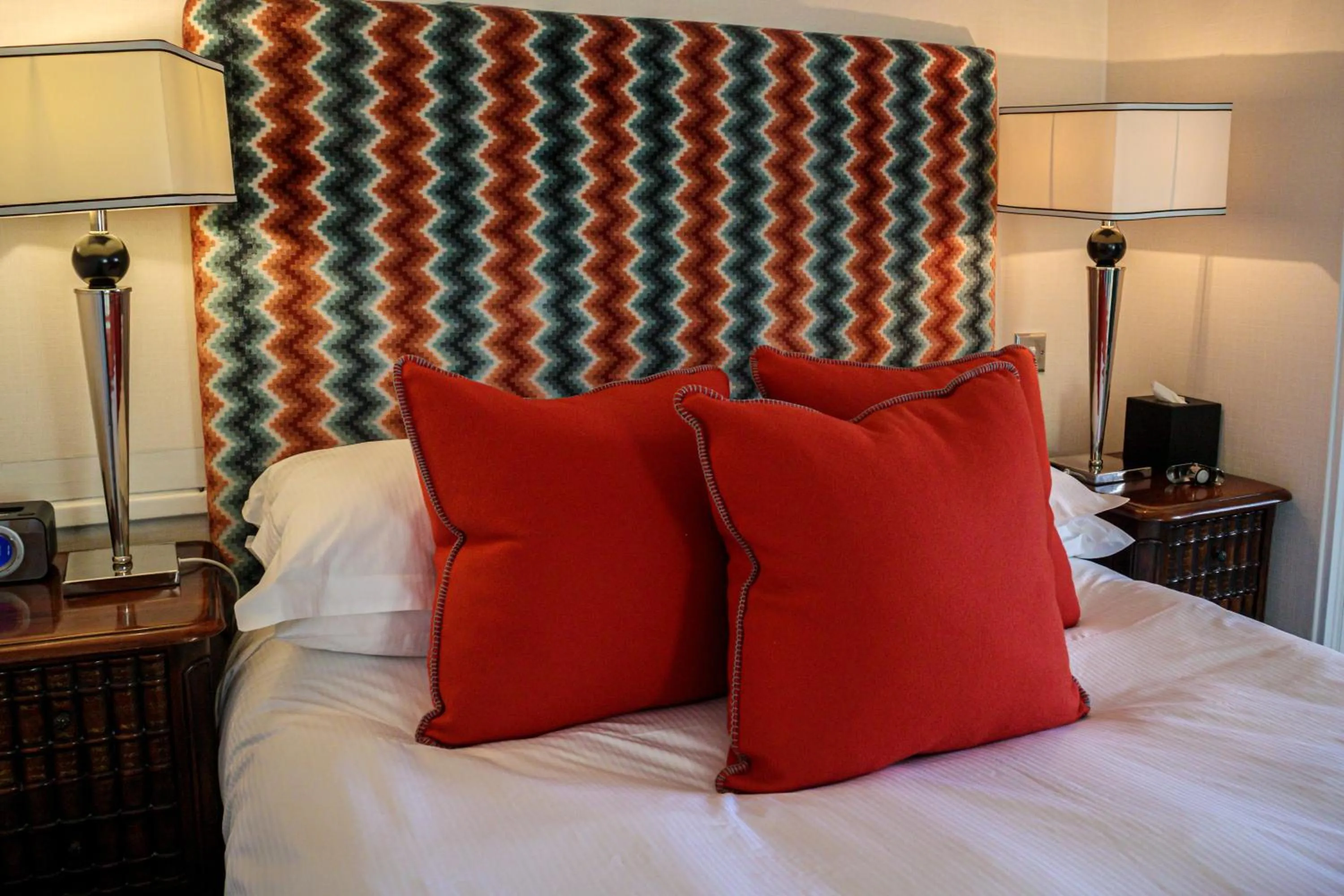 Bed in Langshott Manor - Luxury Hotel Gatwick