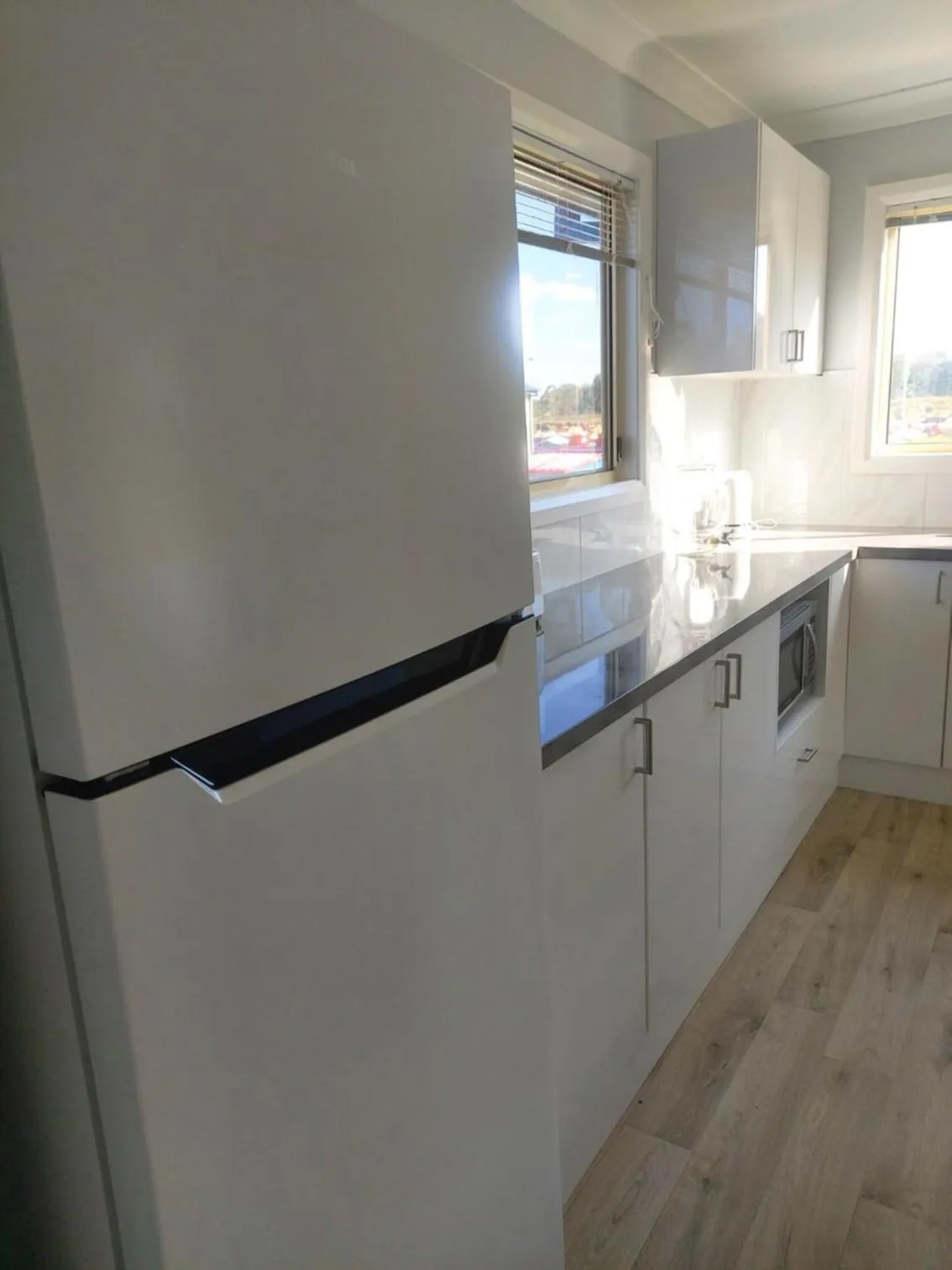 Communal kitchen in Stoney Park Holiday Park