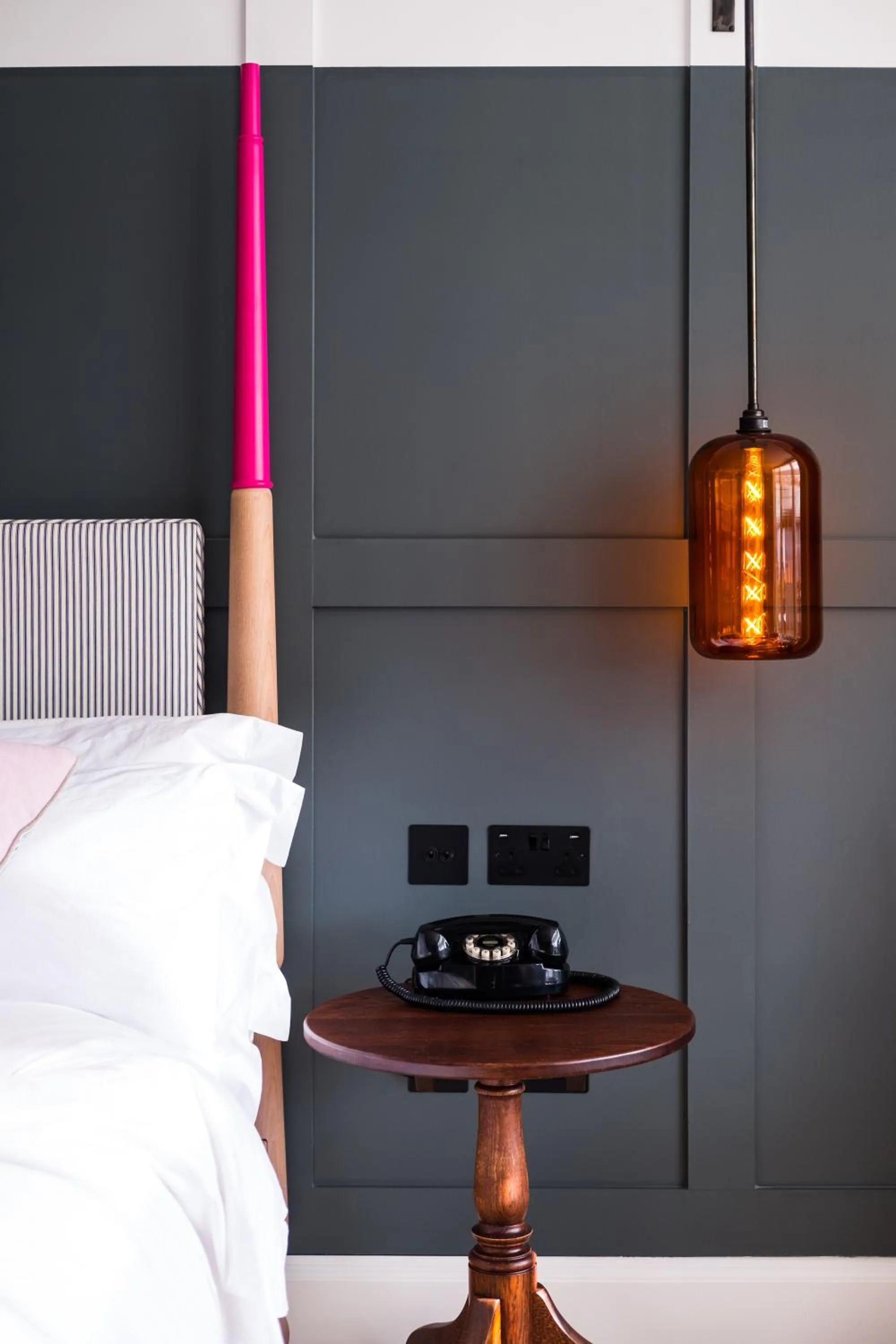 Decorative detail, Bed in The Swan Hotel