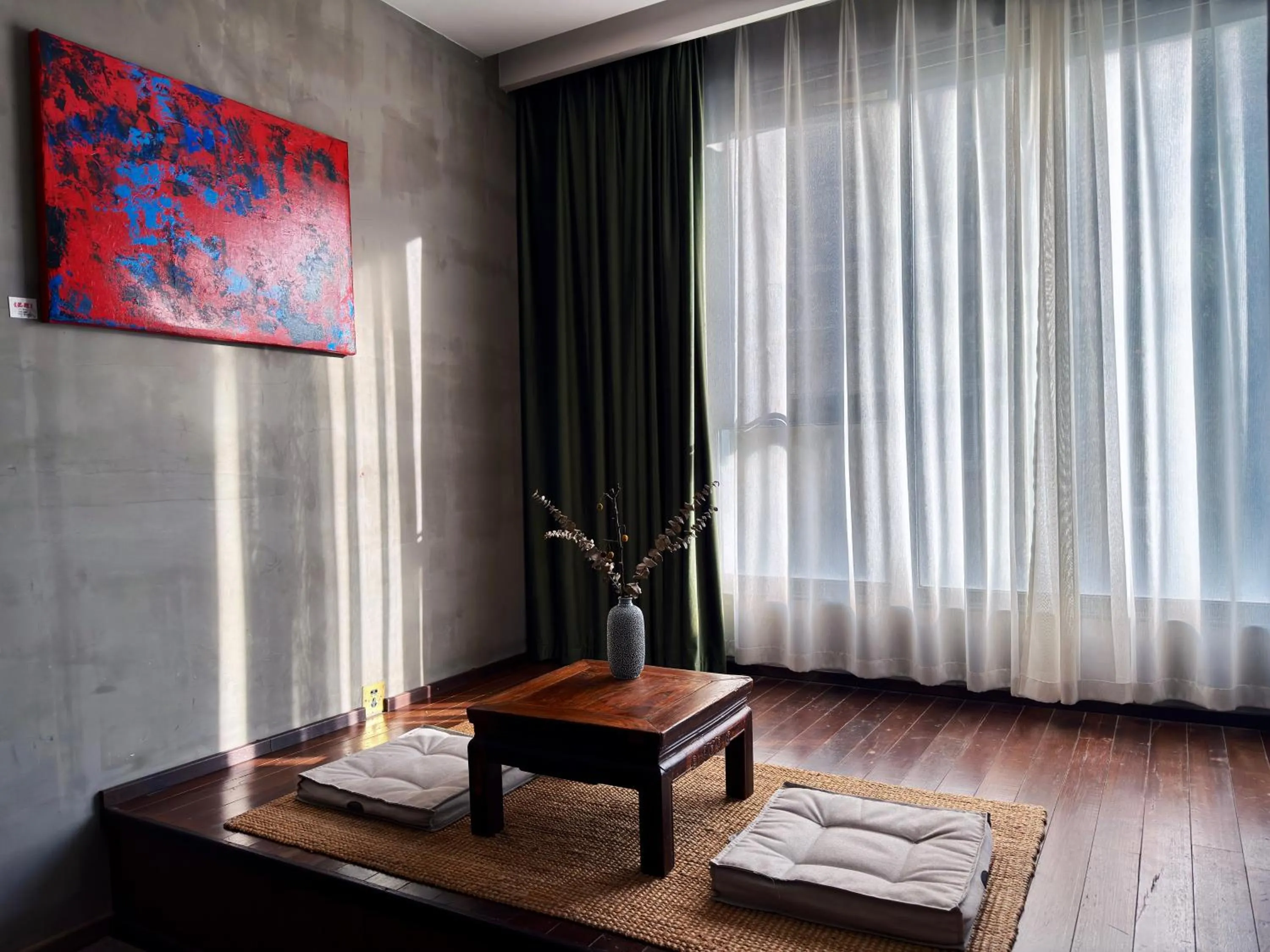 Seating area in Suzhou Unique Space Design Art Hotel