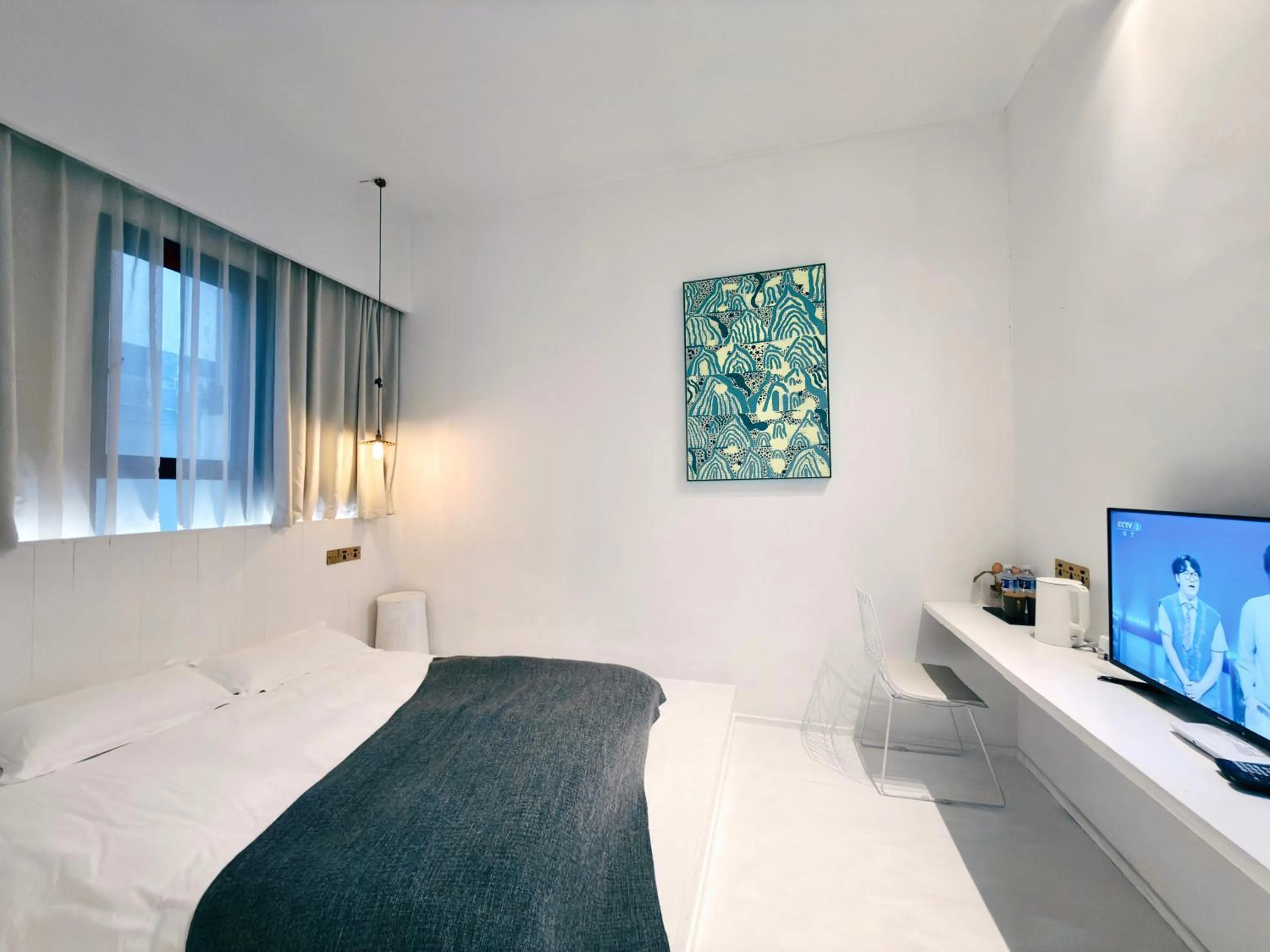 Bedroom, Bed in Suzhou Unique Space Design Art Hotel