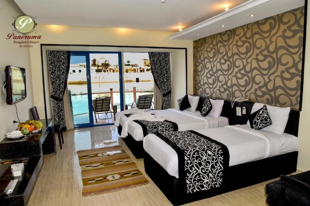 Bed in Panorama Bungalows Resort El Gouna