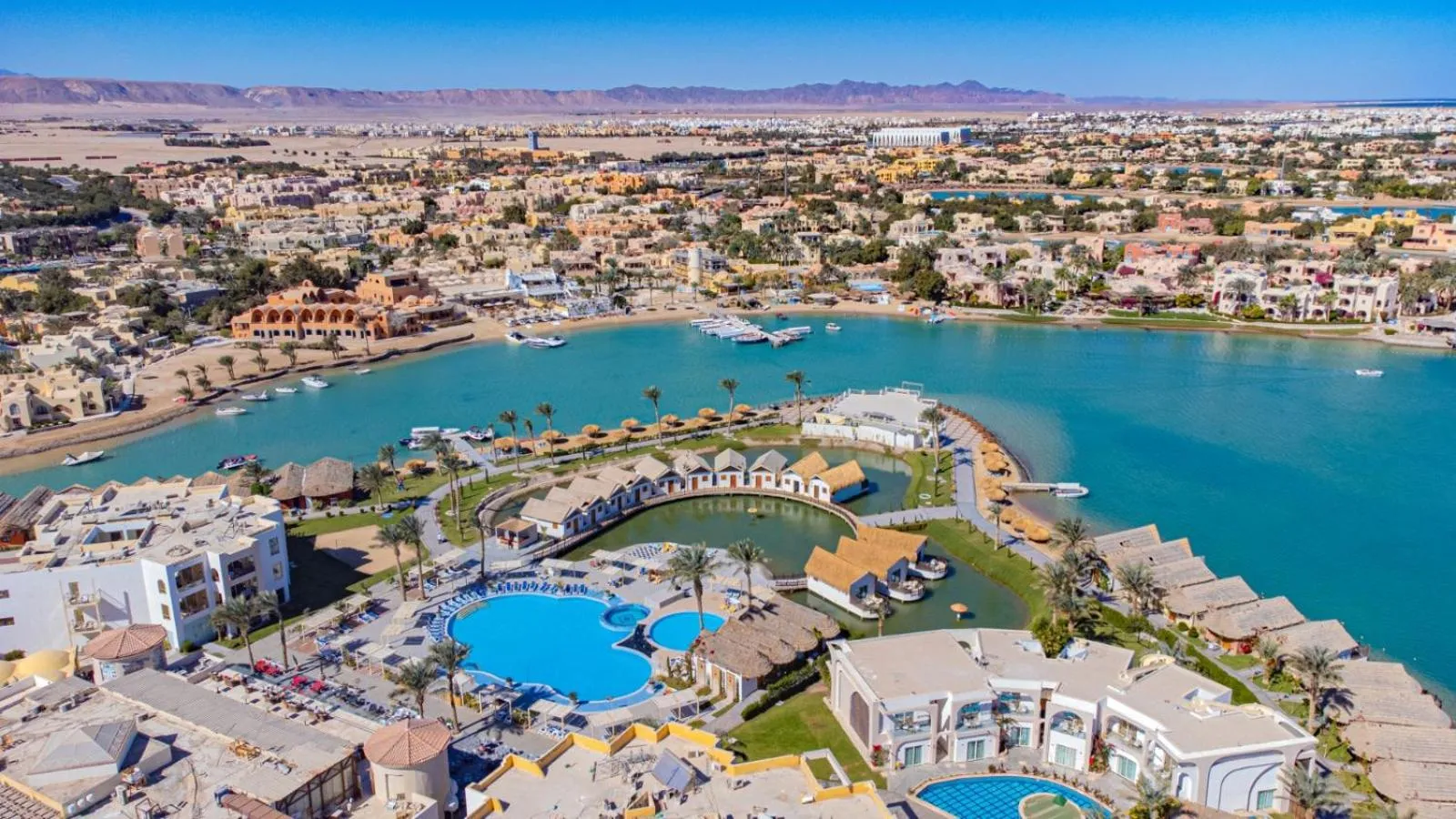 Bird's eye view in Panorama Bungalows Resort El Gouna