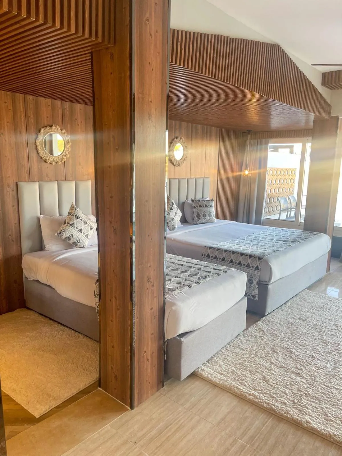 Bed in Panorama Bungalows Resort El Gouna