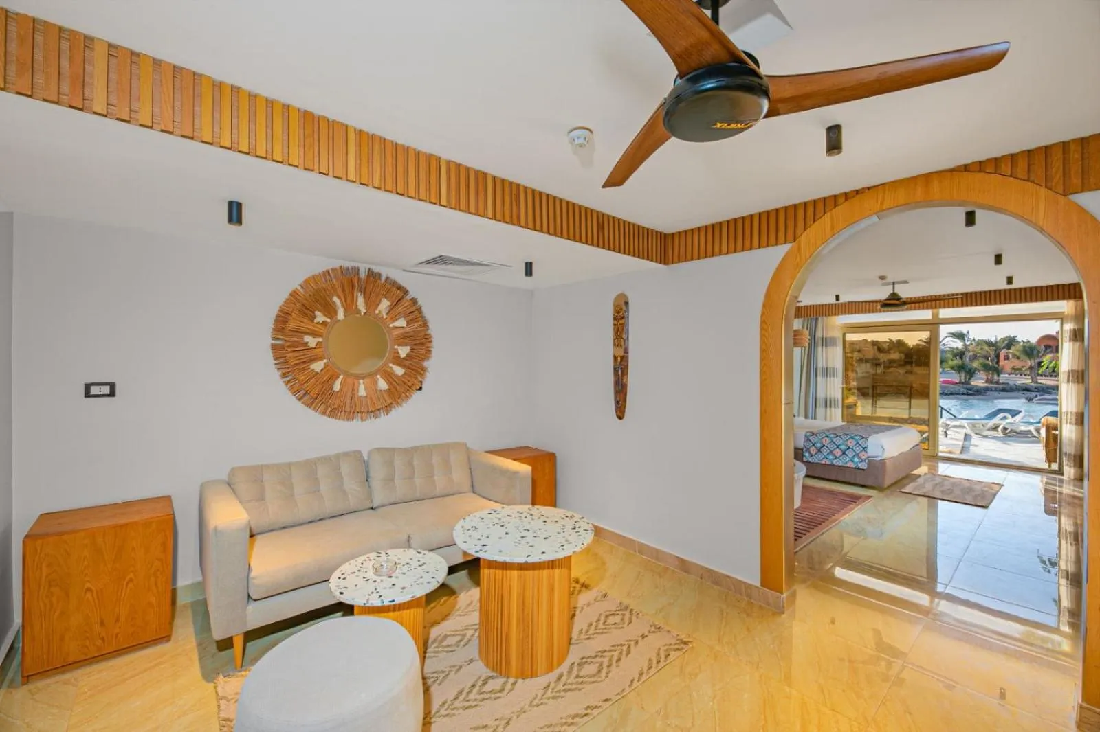 Bed in Panorama Bungalows Resort El Gouna