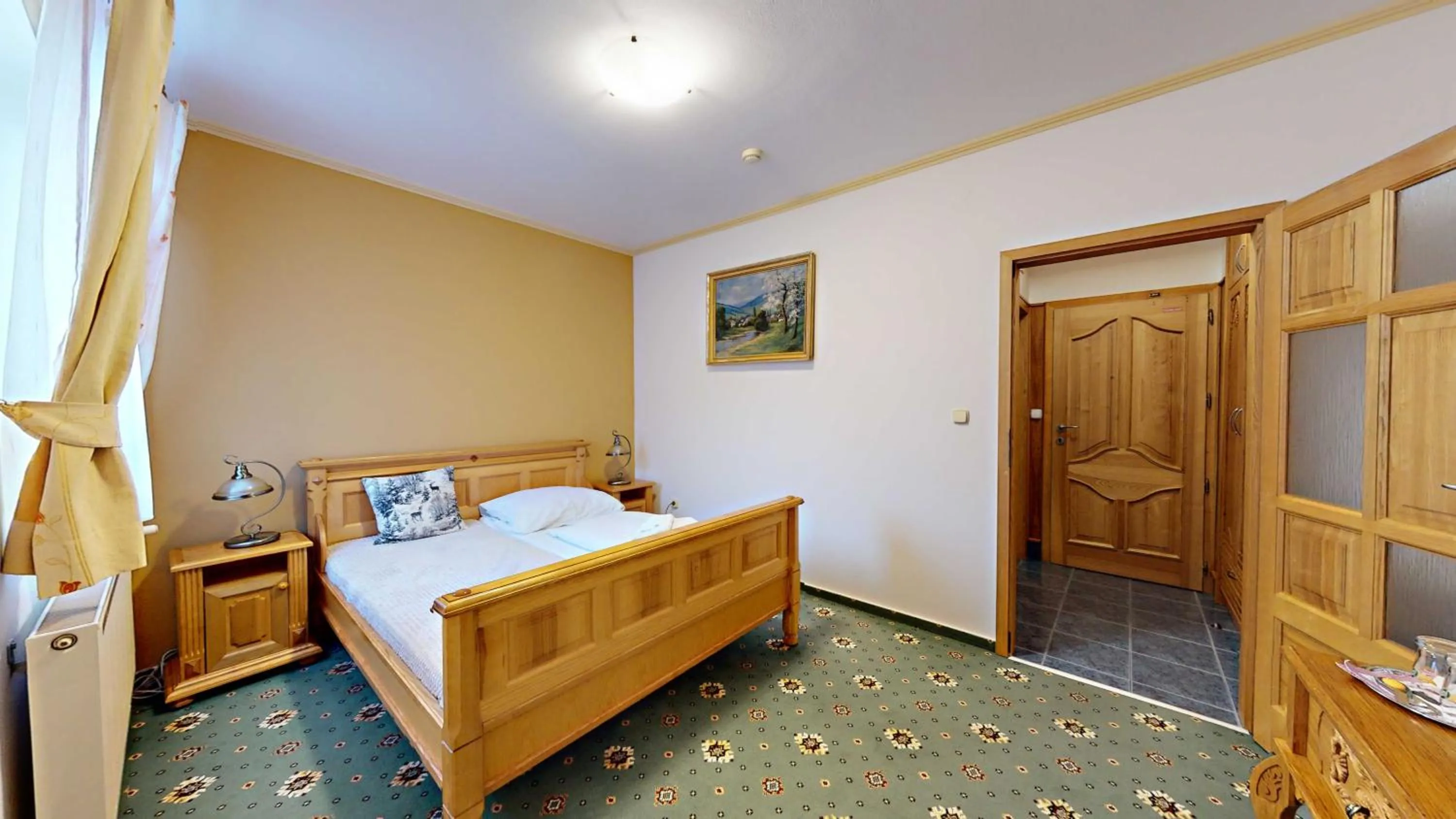 hair dresser, Bed in Hotel Diana