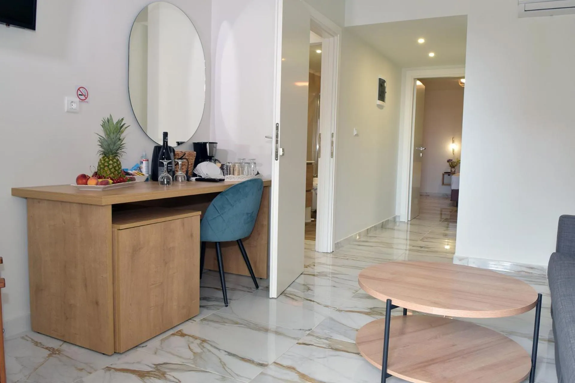 Living room in Mithos Premium Rooms