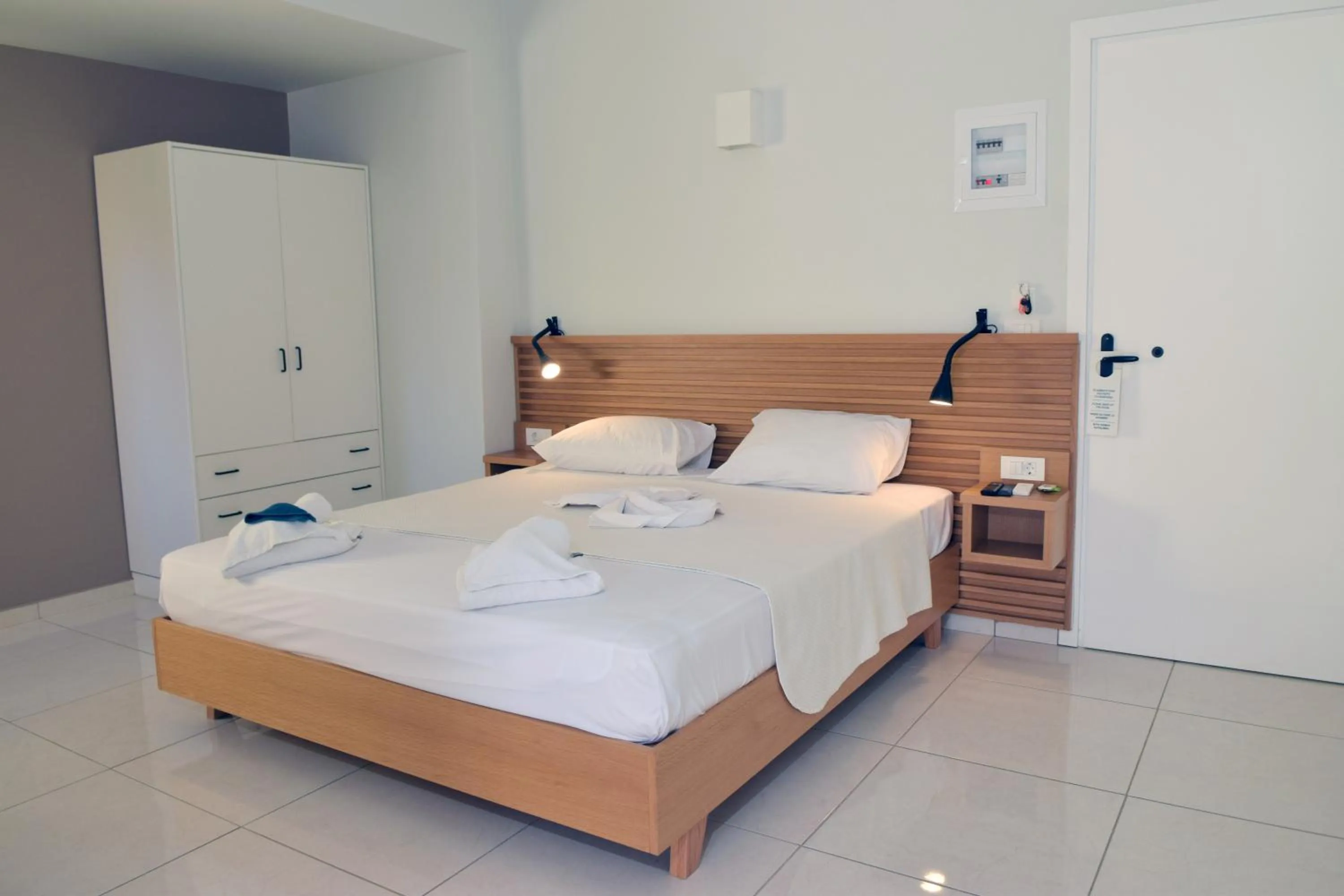 Bedroom, Bed in Mithos Premium Rooms