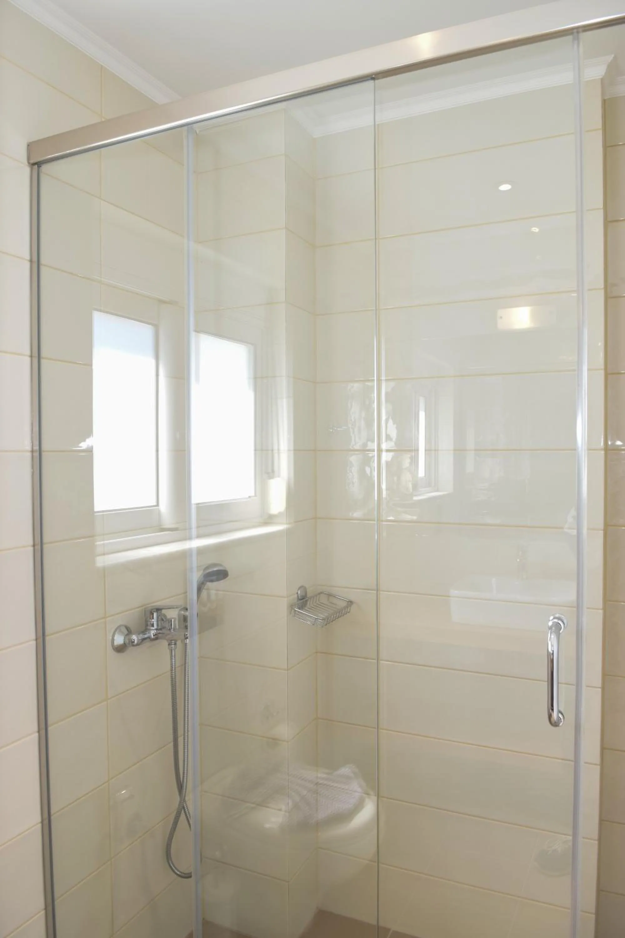 Shower in Mithos Premium Rooms