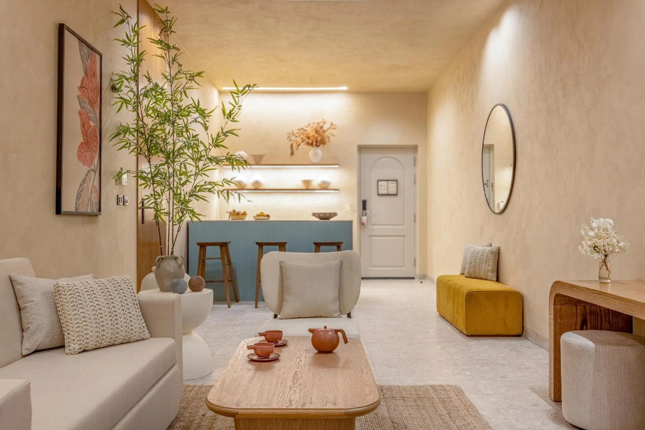 Living room in Desert Rose Resort