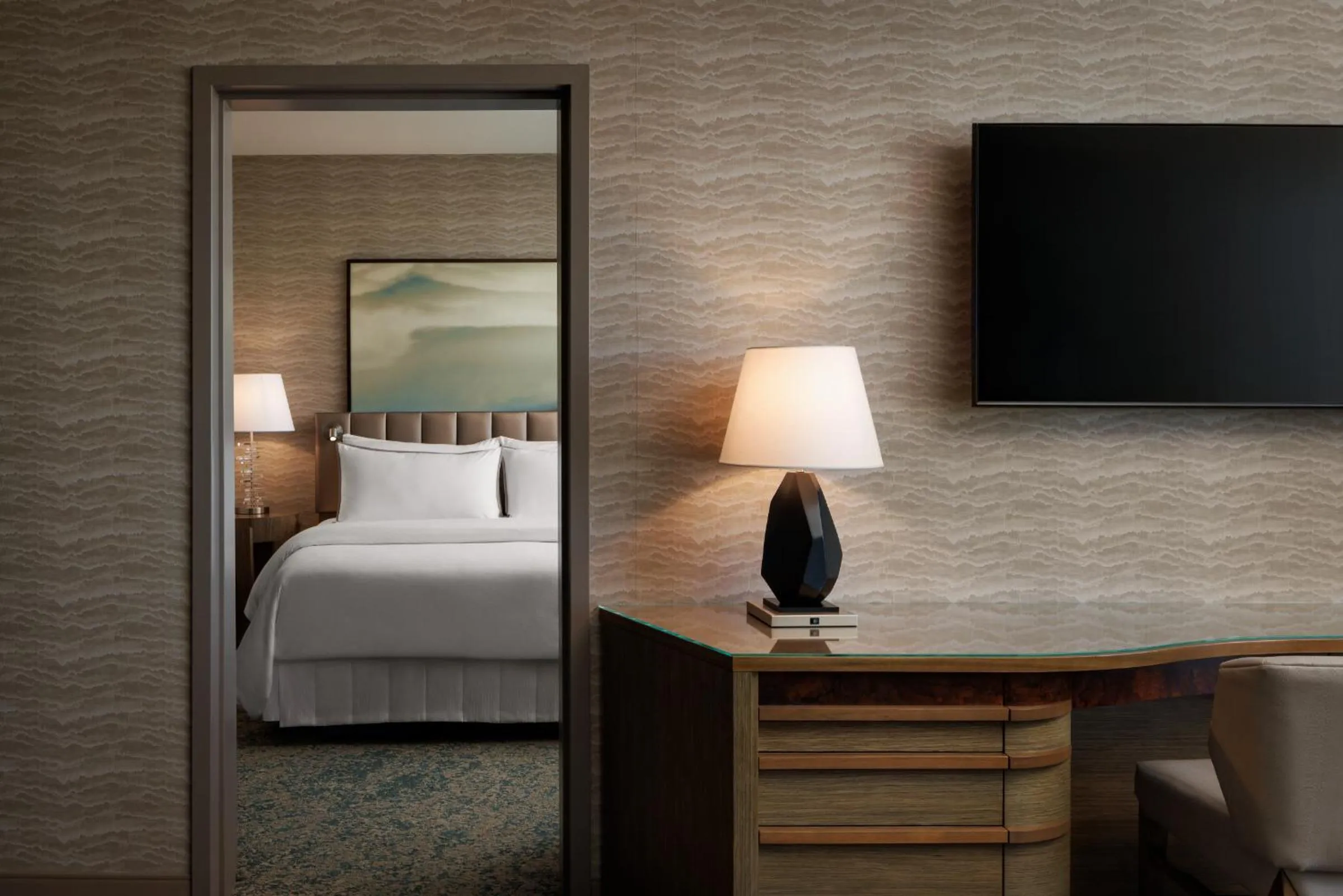 Bed in The Westin Calgary Airport