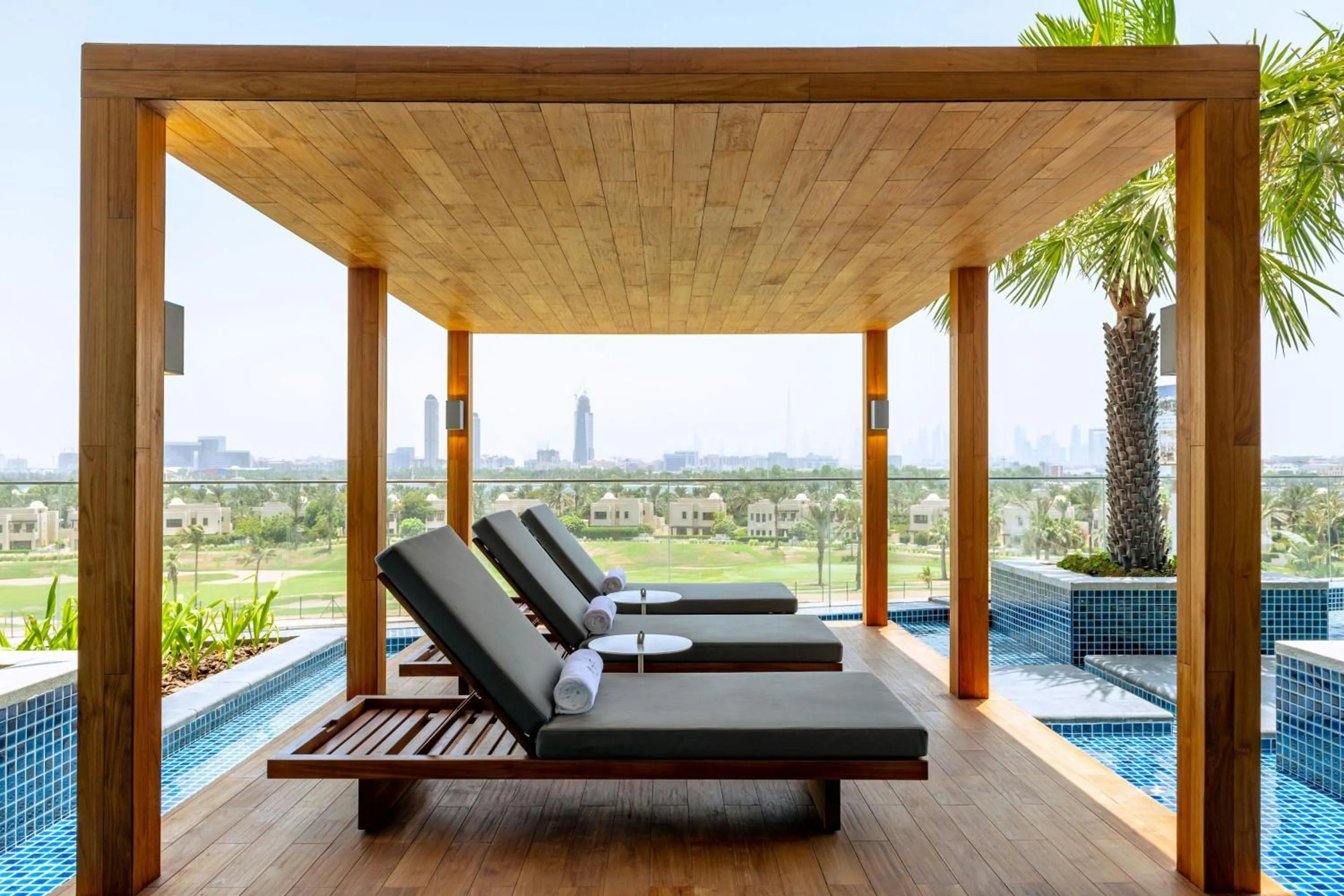 Swimming pool in Aloft Dubai Creek