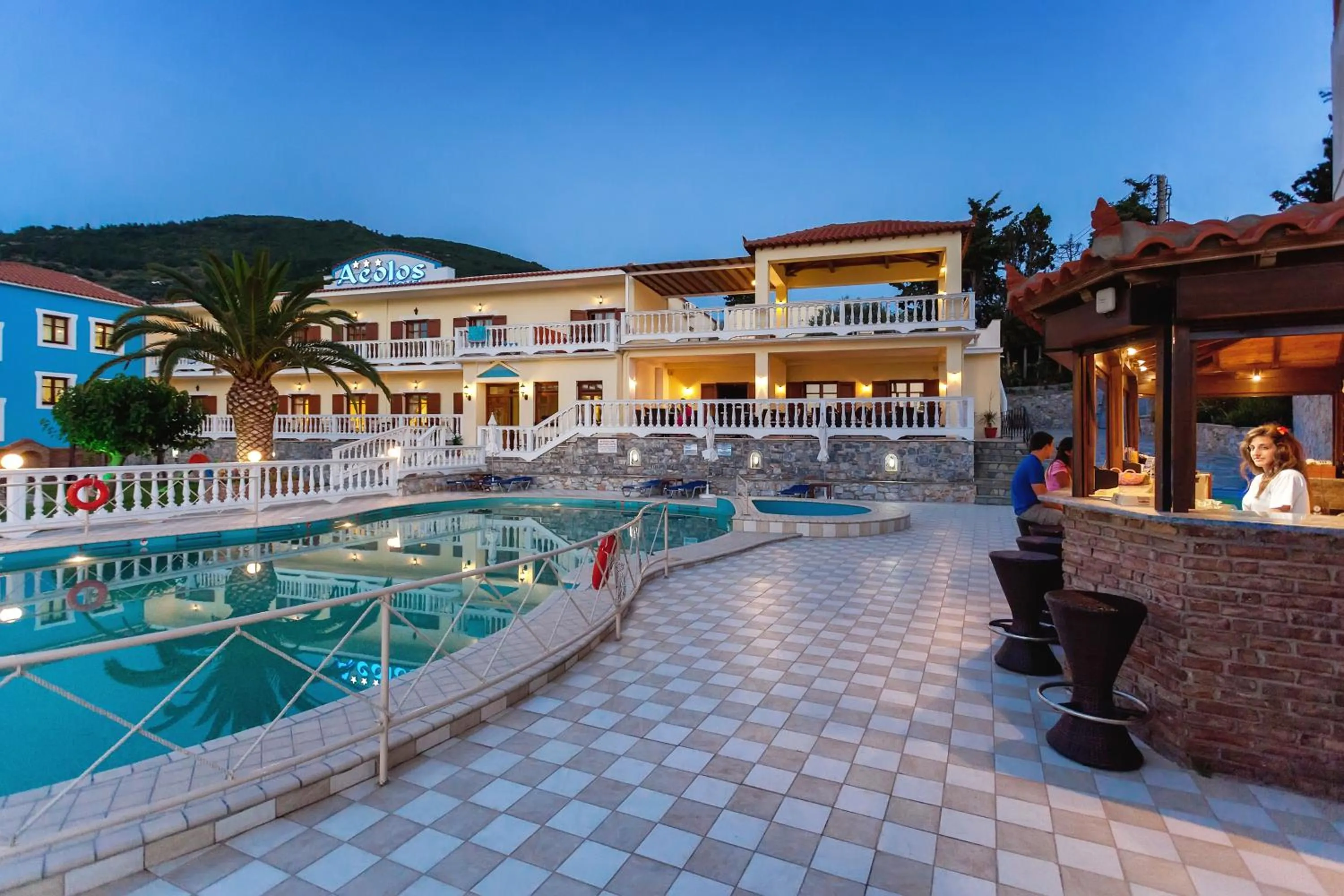 Facade/entrance in Aeolos Hotel