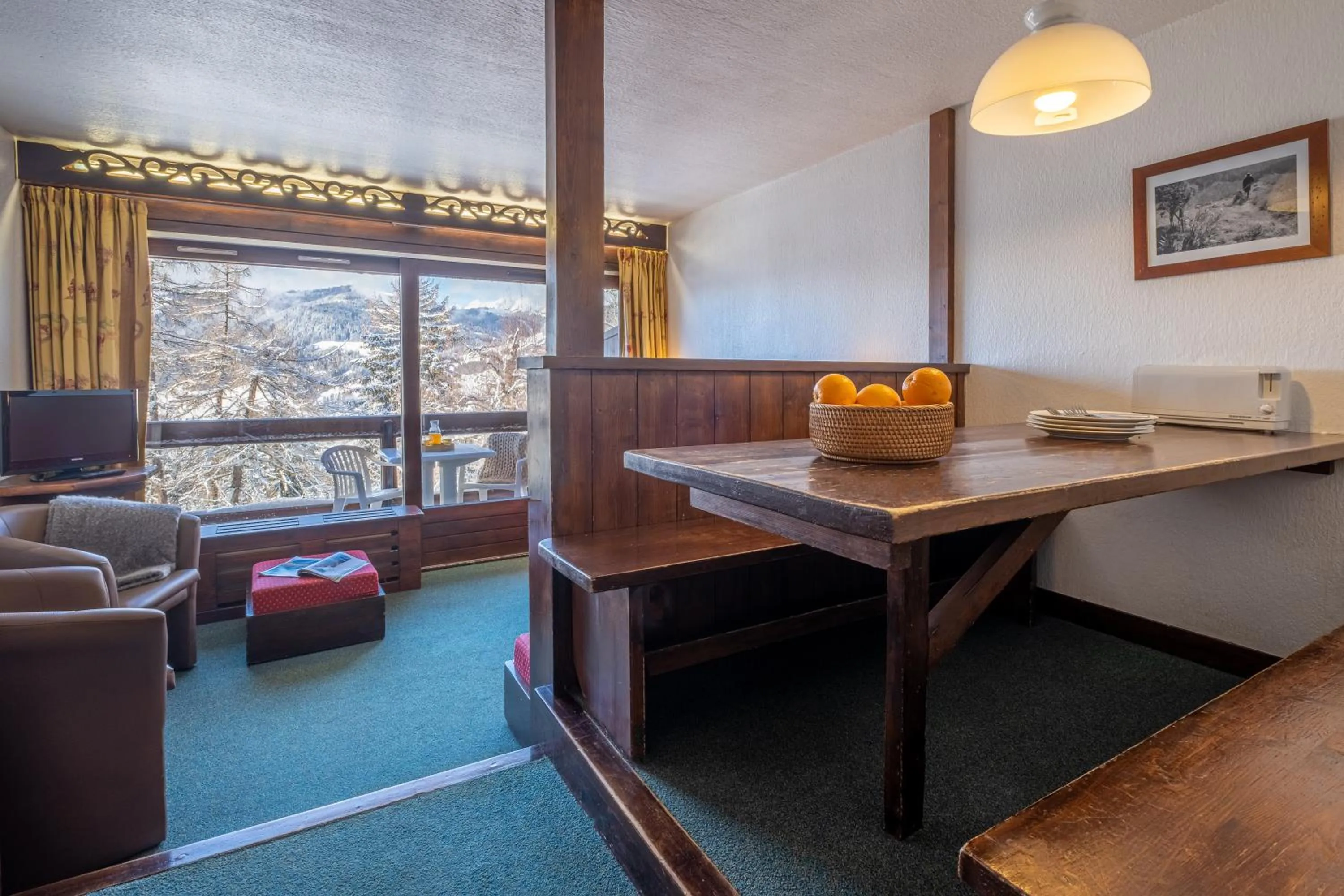 Living room in Résidence Pierre & Vacances Le Mont d'Arbois