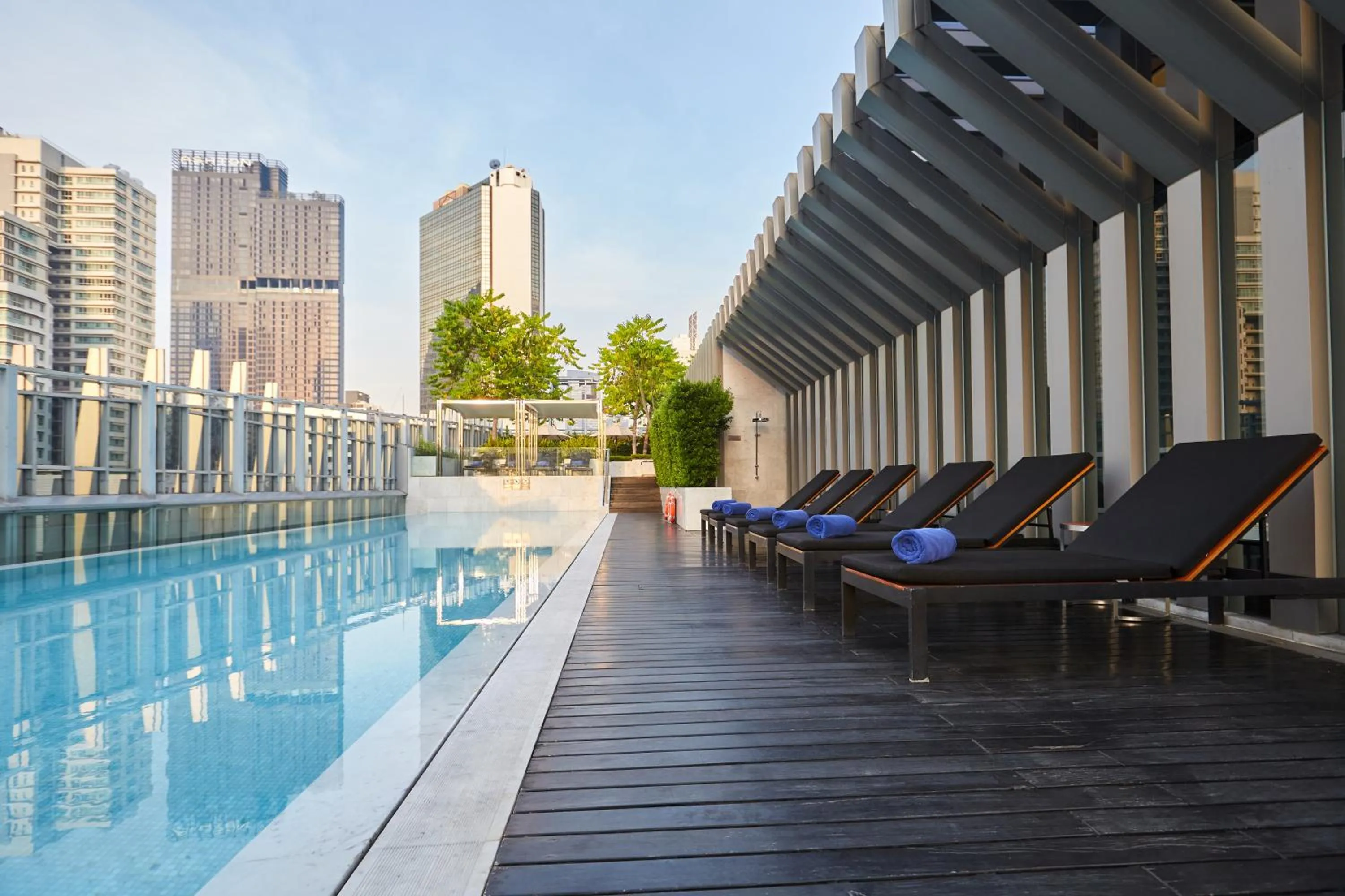 Swimming pool in Somerset Maison Asoke Bangkok