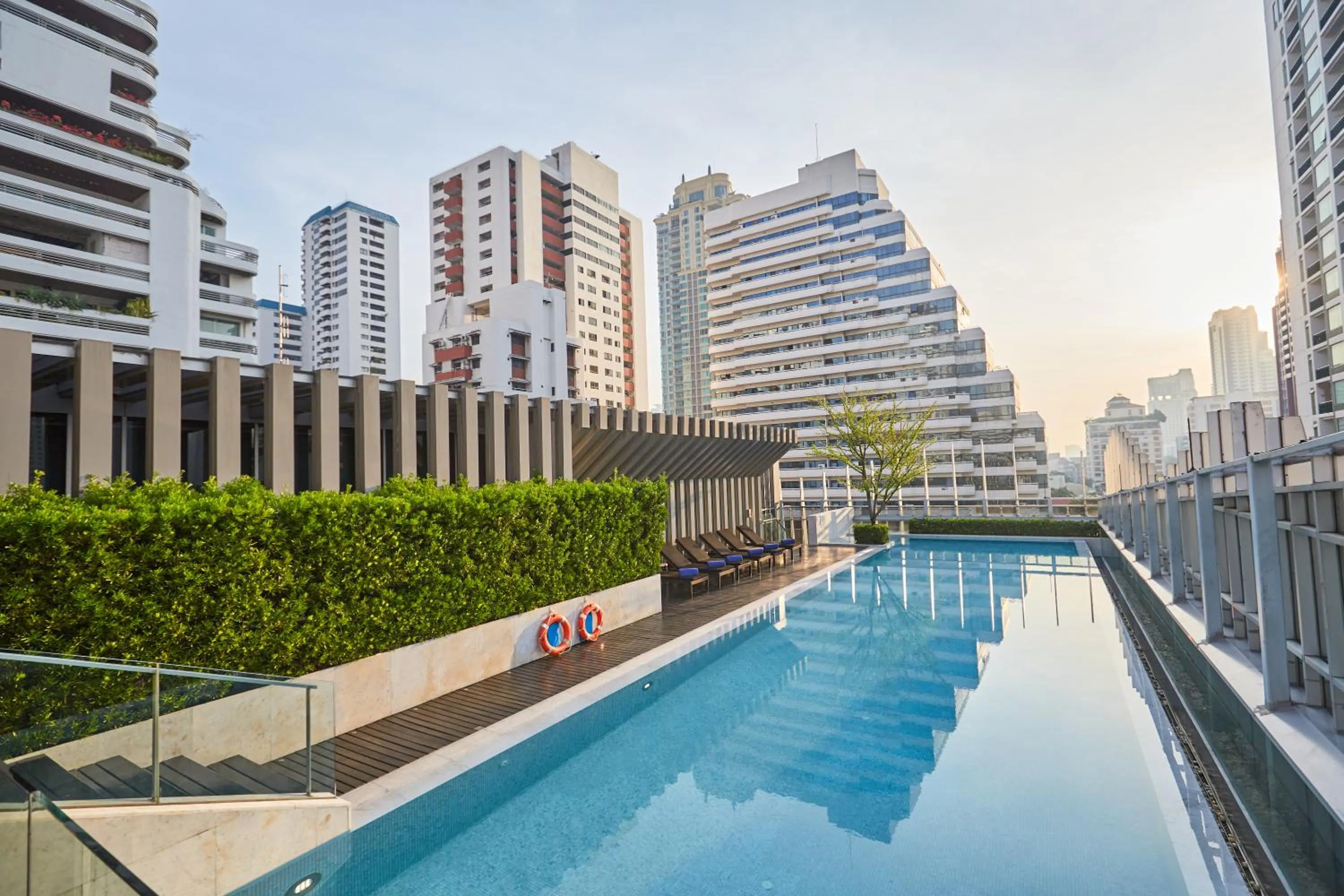 Swimming pool in Somerset Maison Asoke Bangkok