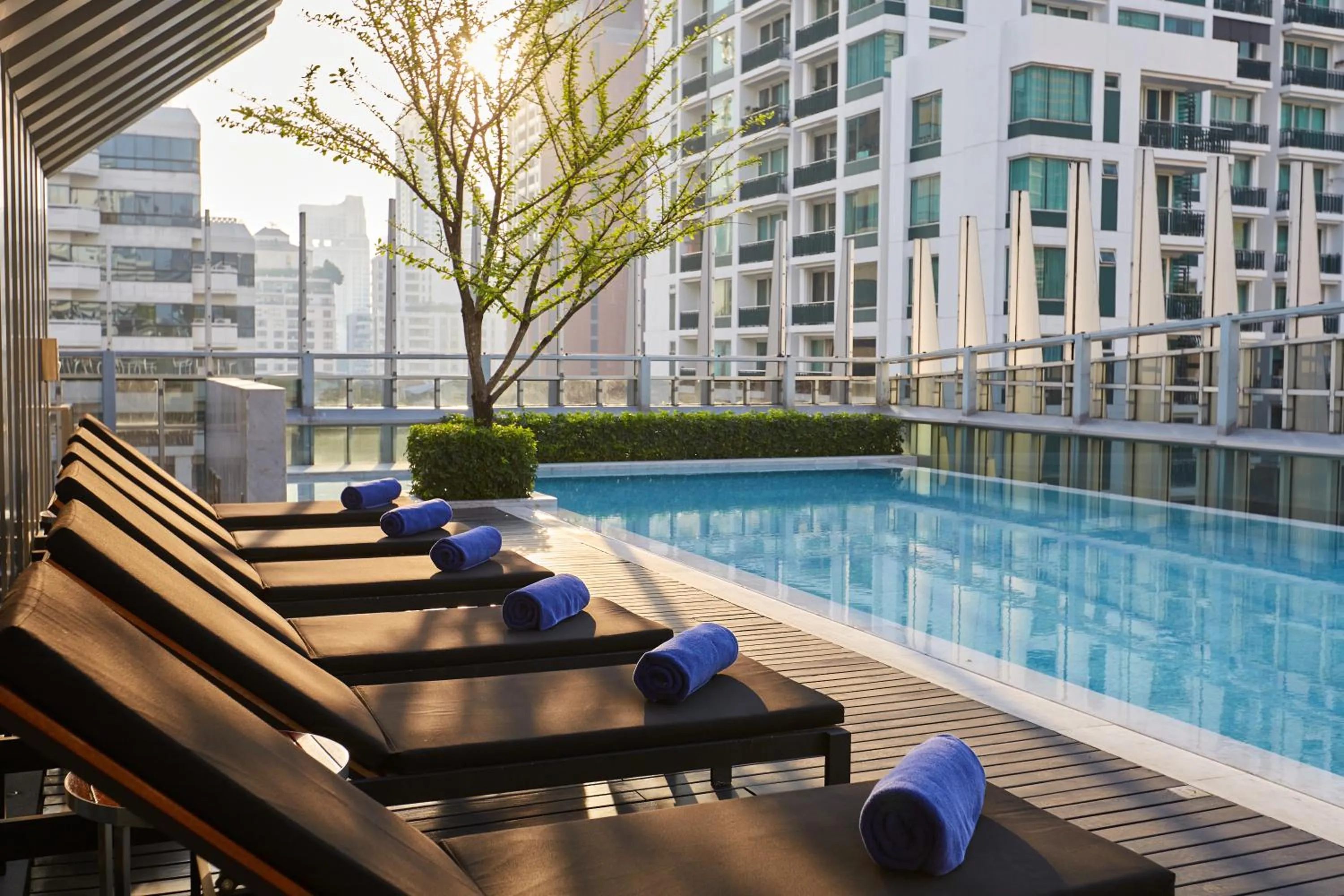 Swimming pool in Somerset Maison Asoke Bangkok