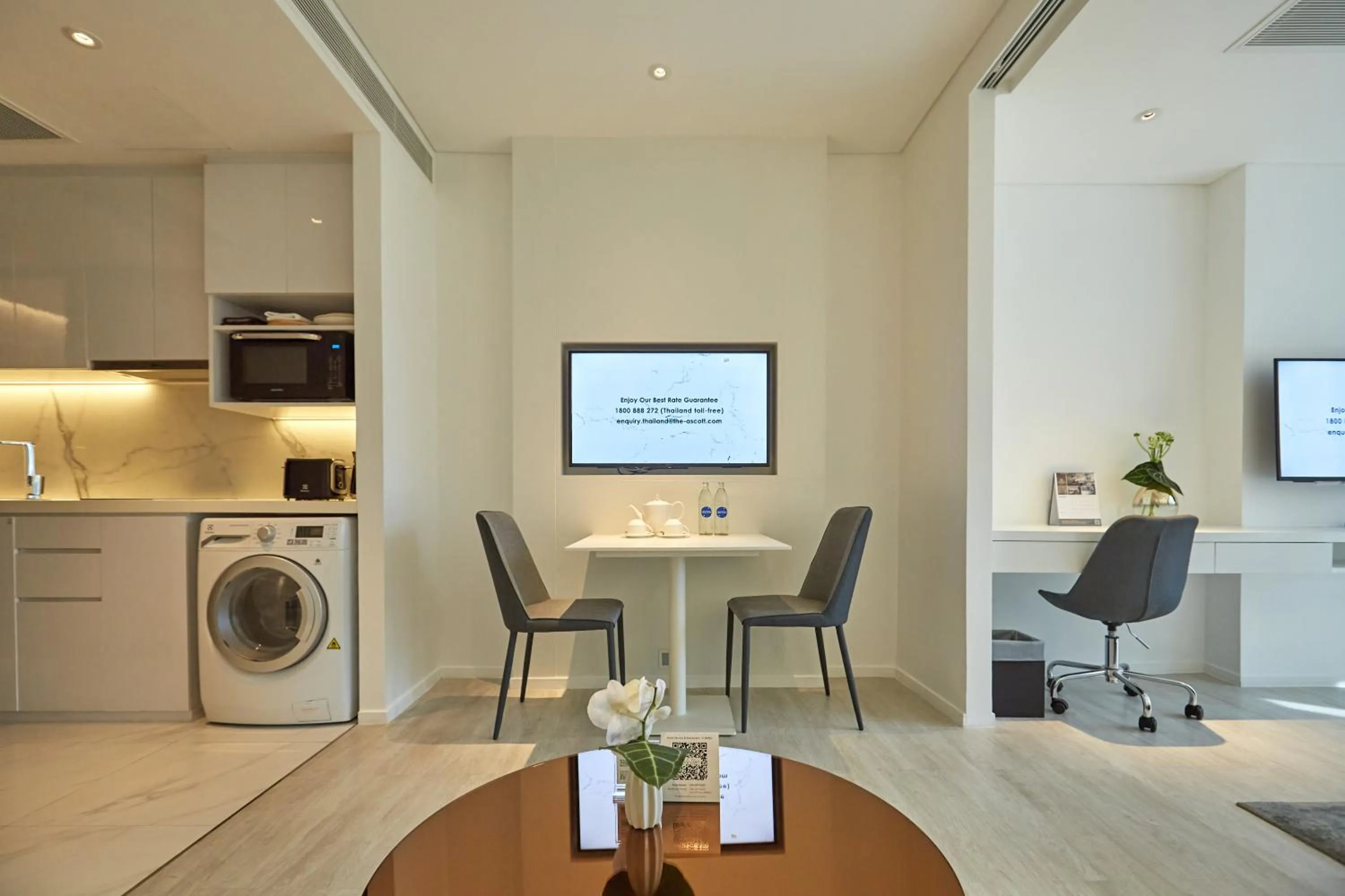 Living room in Somerset Maison Asoke Bangkok